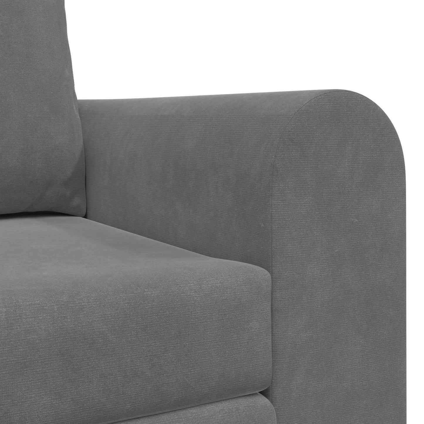 Sammenleggbar Sofa seng Mørkegrå 148 x 71 x 83 cm Fløyel