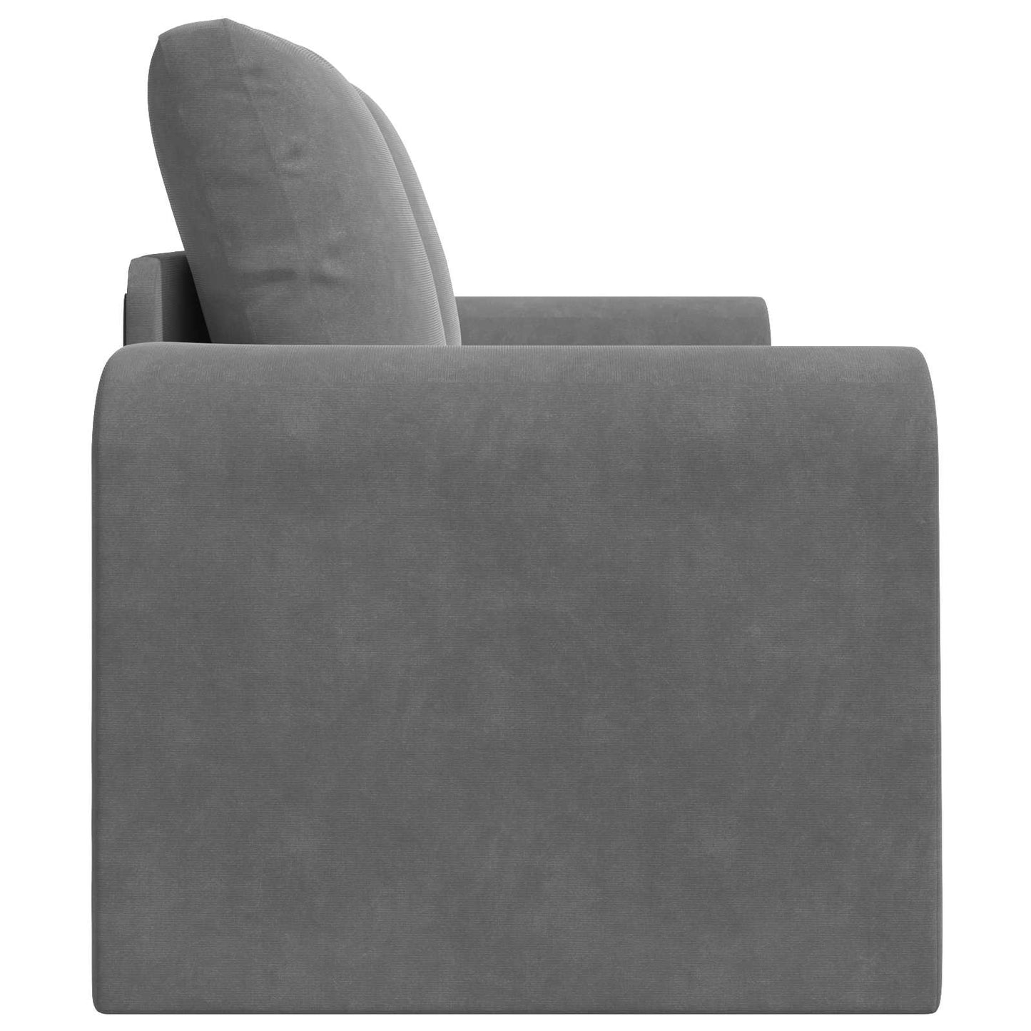 Sammenleggbar Sofa seng Mørkegrå 148 x 71 x 83 cm Fløyel