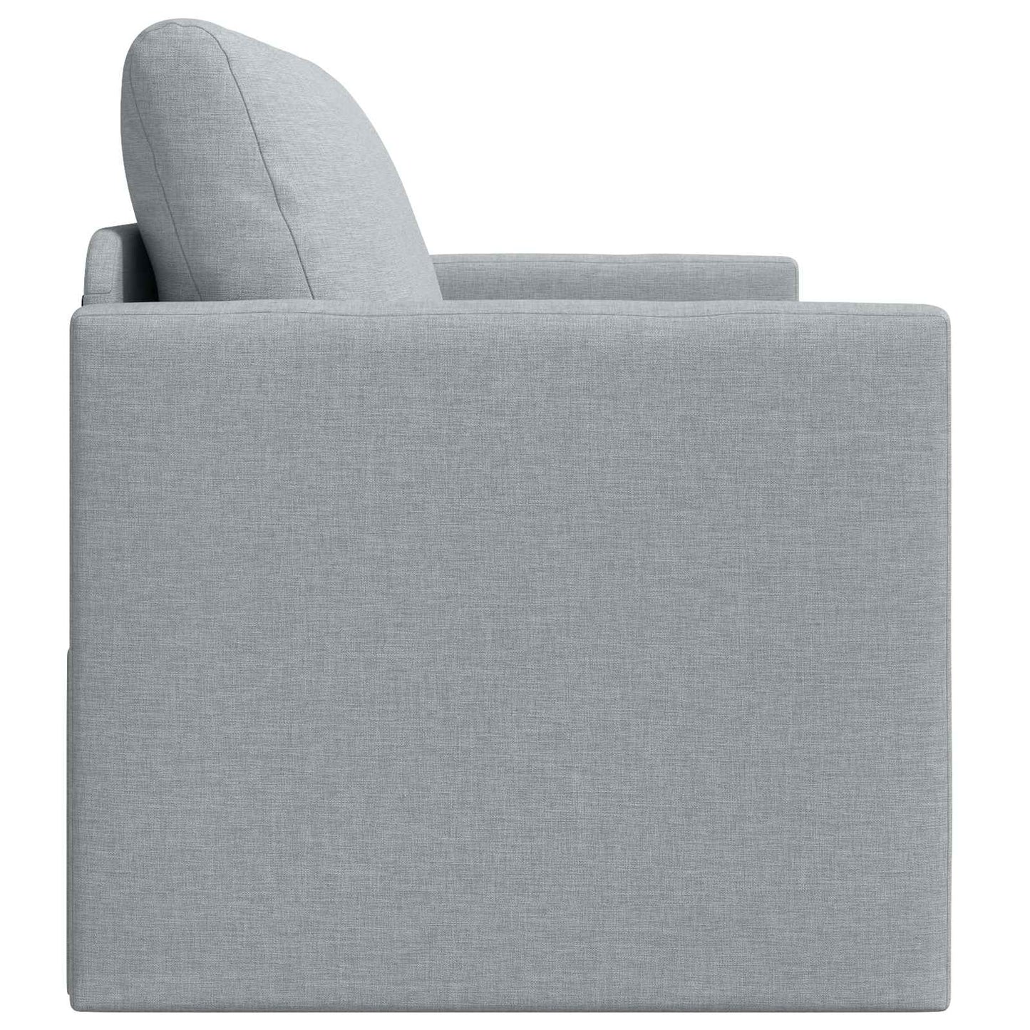 2-seters sammenleggbart sovesofa Lysegrå 124 x 71 x 78 cm stoff