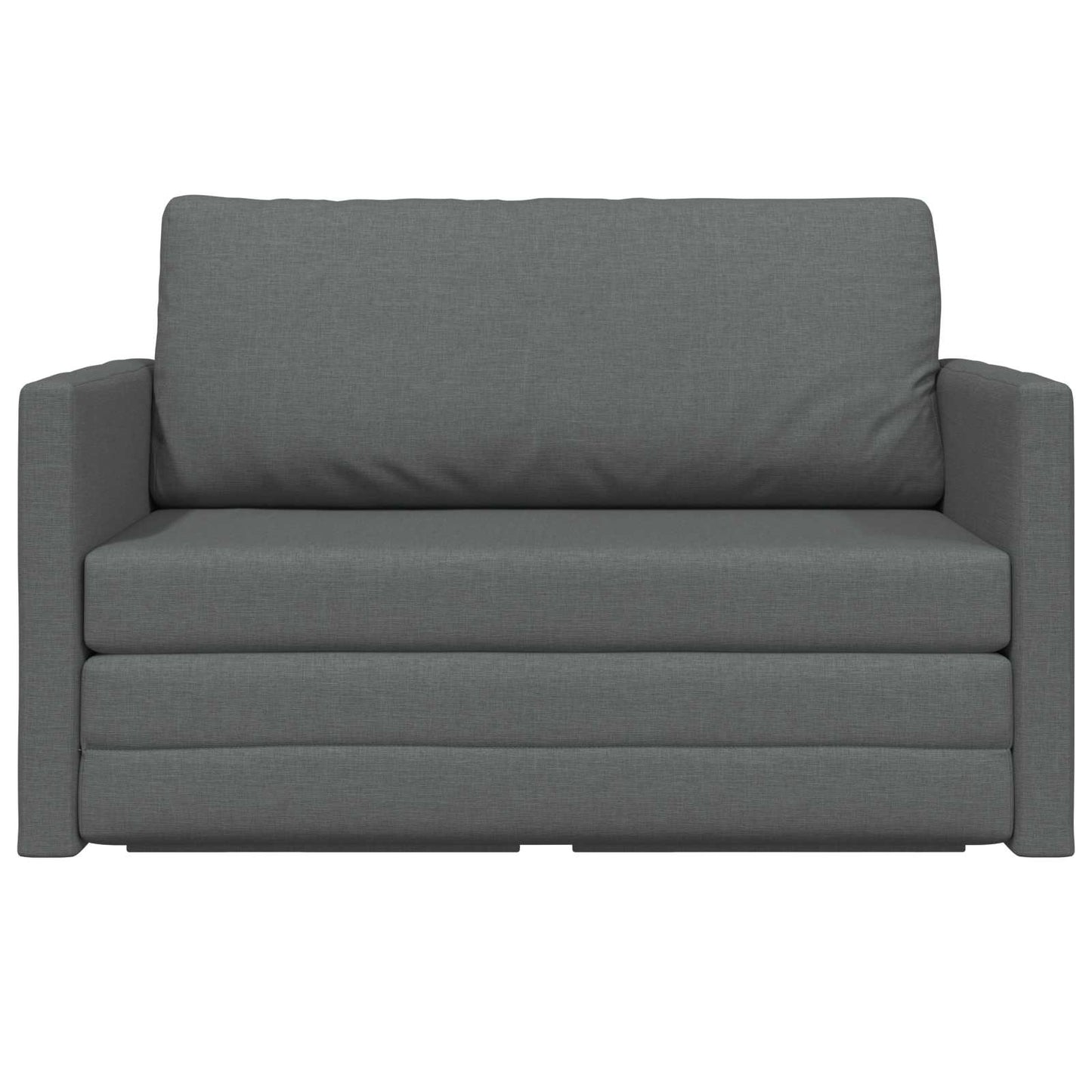2-seters sammenleggbart sovesofa Mørkegrå 124 x 71 x 78 cm