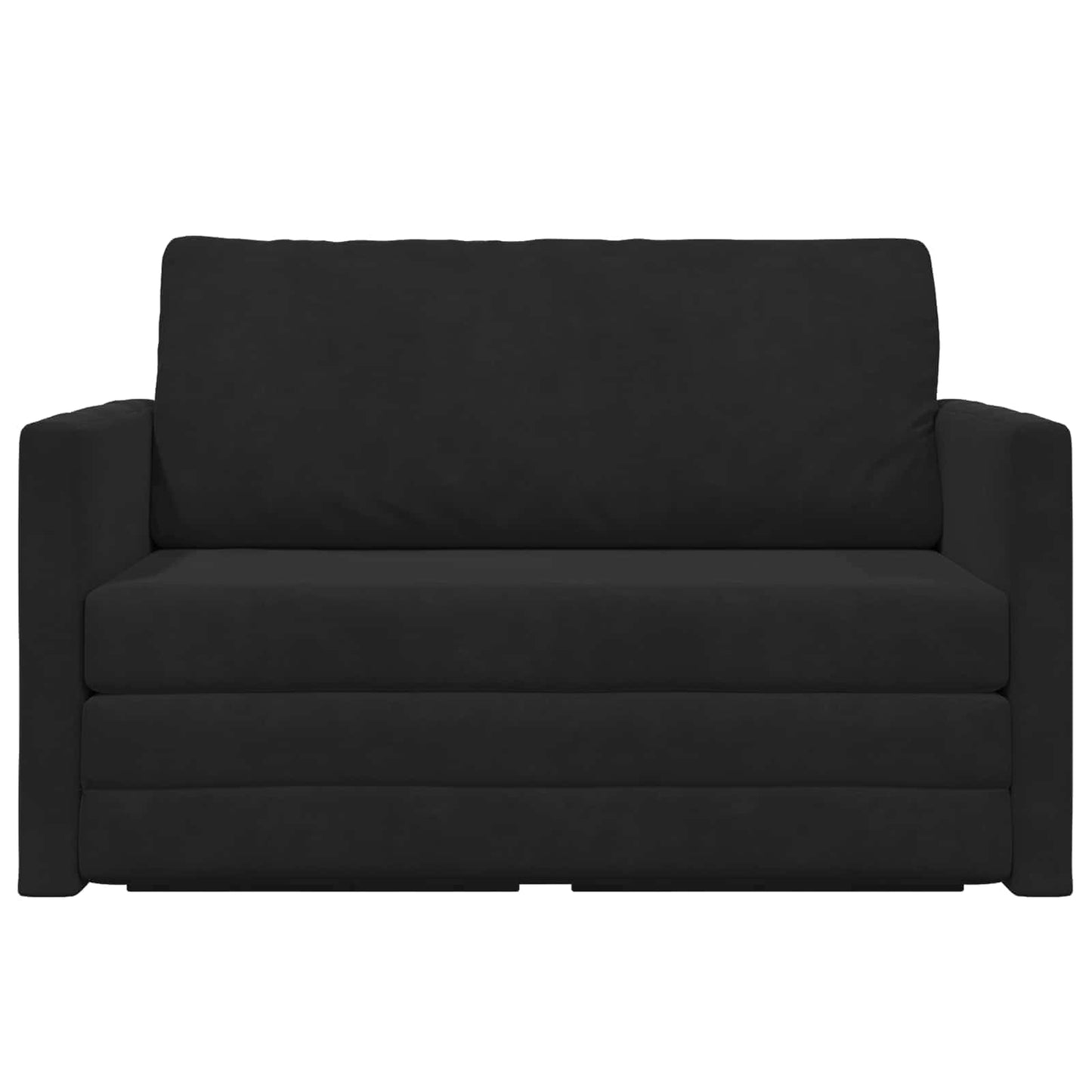 Sammenleggbar Sofa seng Svart 124 x 71 x 78 cm Fløyel