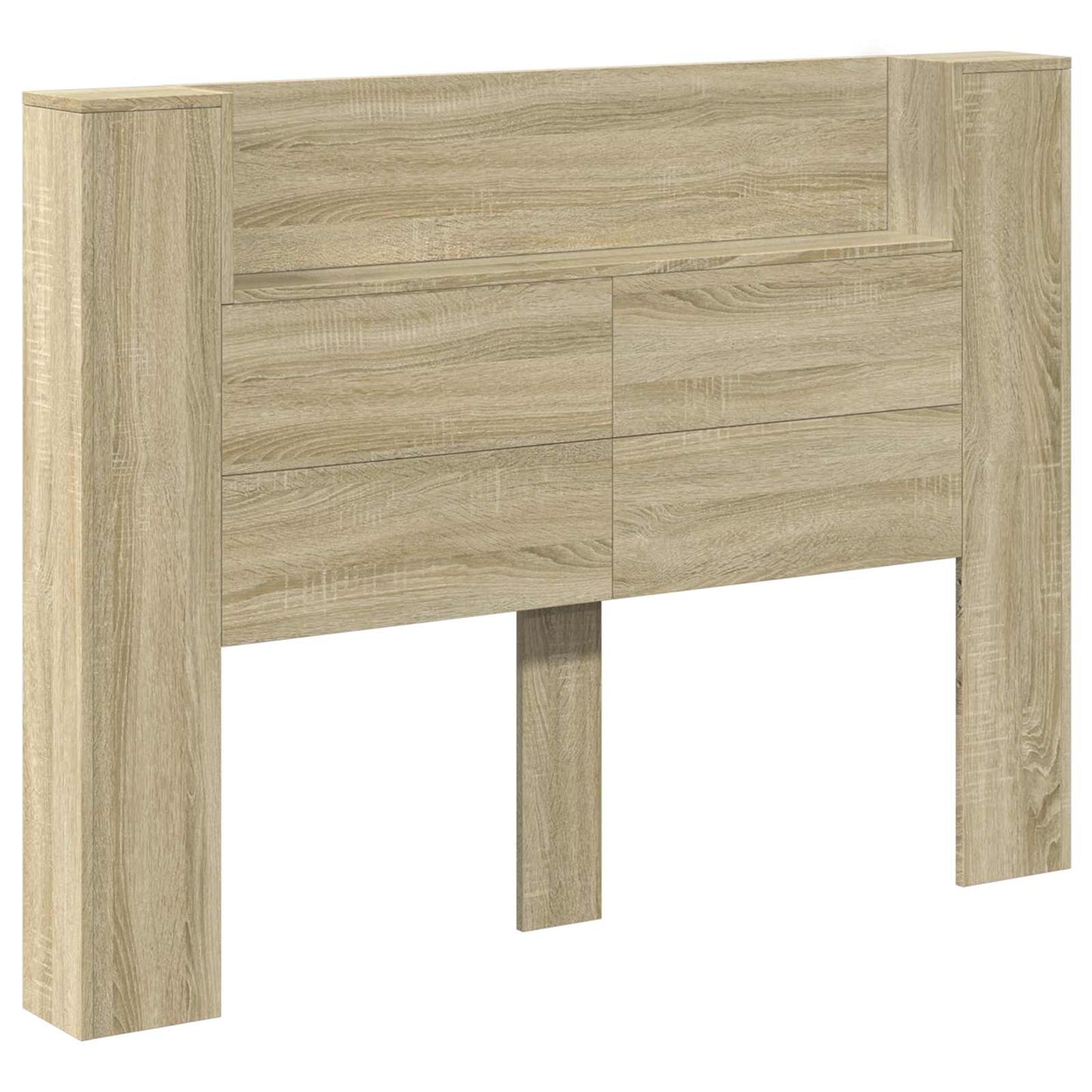 Hodegavlskap med LED med hylle Sonoma 140 x 16,5 x 103,5 cm