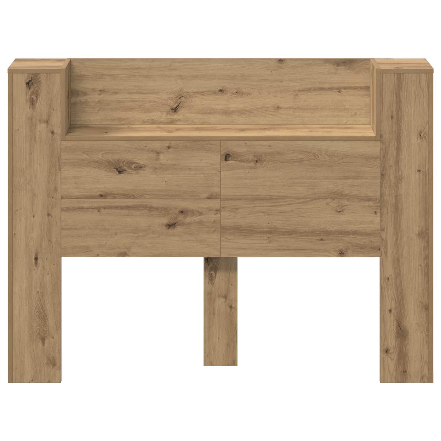 Hodegavlskap med LED Artisan Eik 140 x 16,5 x 103,5 cm vidaXL