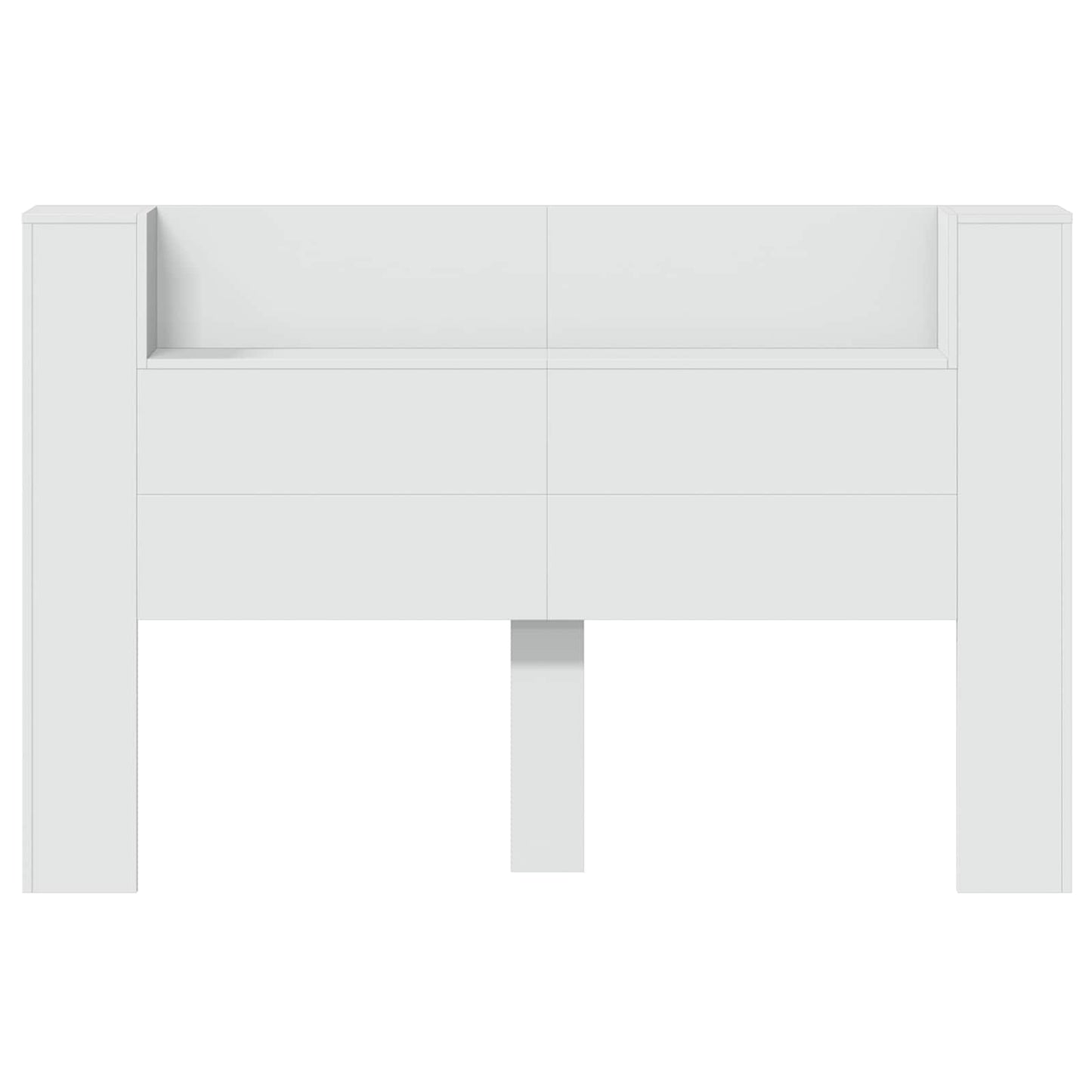 Hodegavlskap med LED Hvit 160 x 16,5 x 103,5 cm Konstruert tre