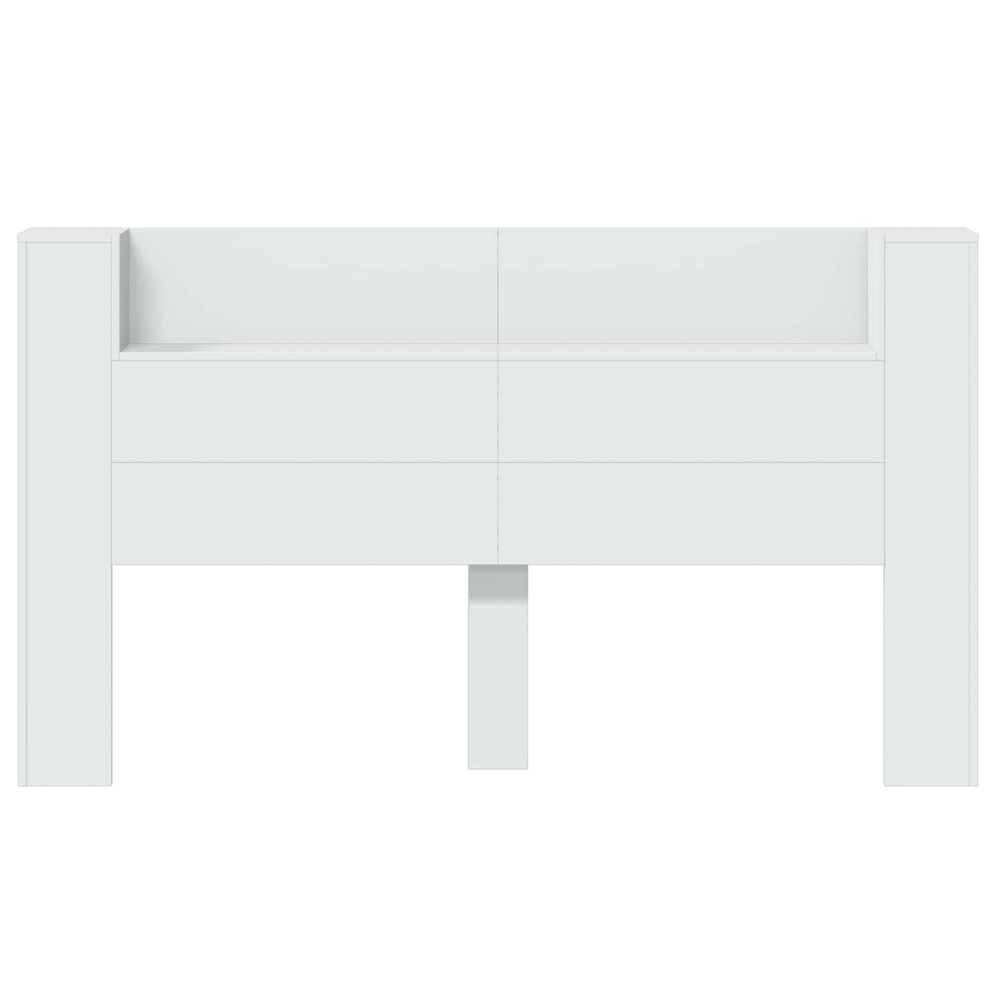 Hodegavlskap med LED Hvit 180 x 16,5 x 103,5 cm Konstruert tre
