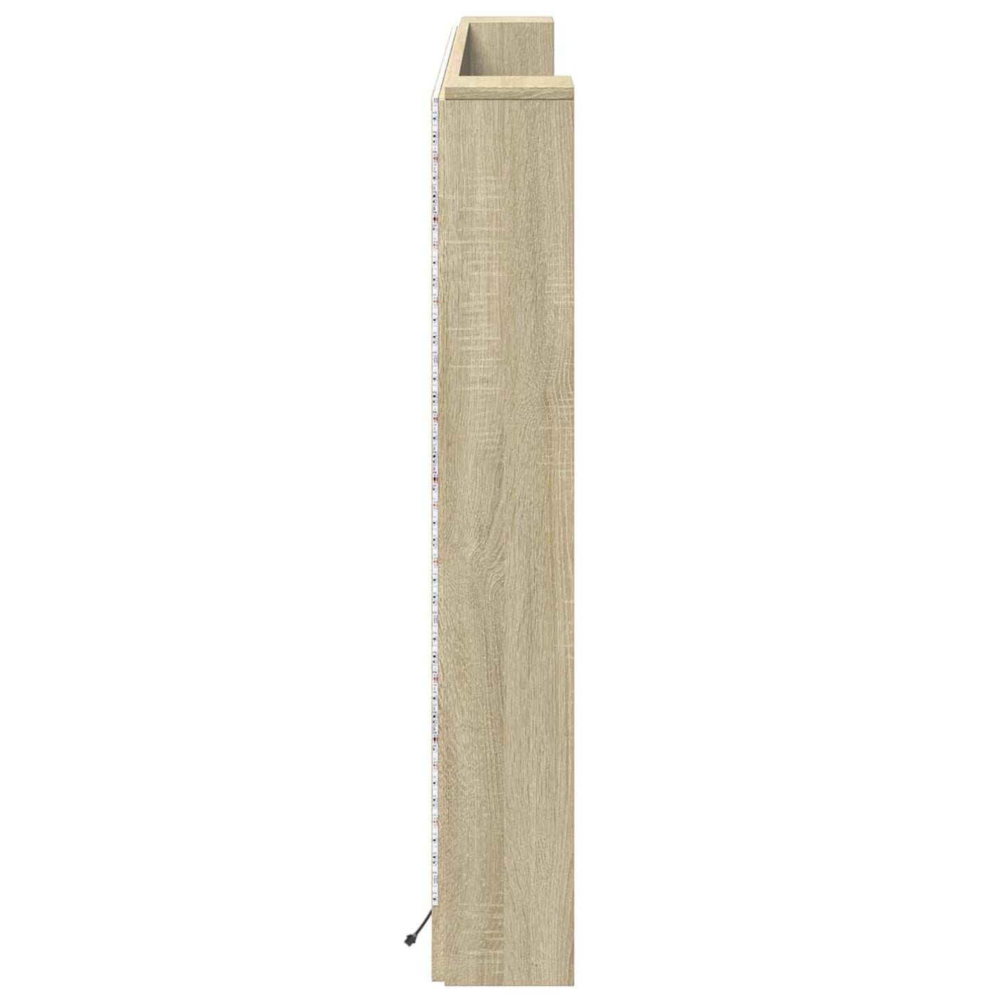 Hodegavlskap med LED med hylle Sonoma 180 x 16,5 x 103,5 cm