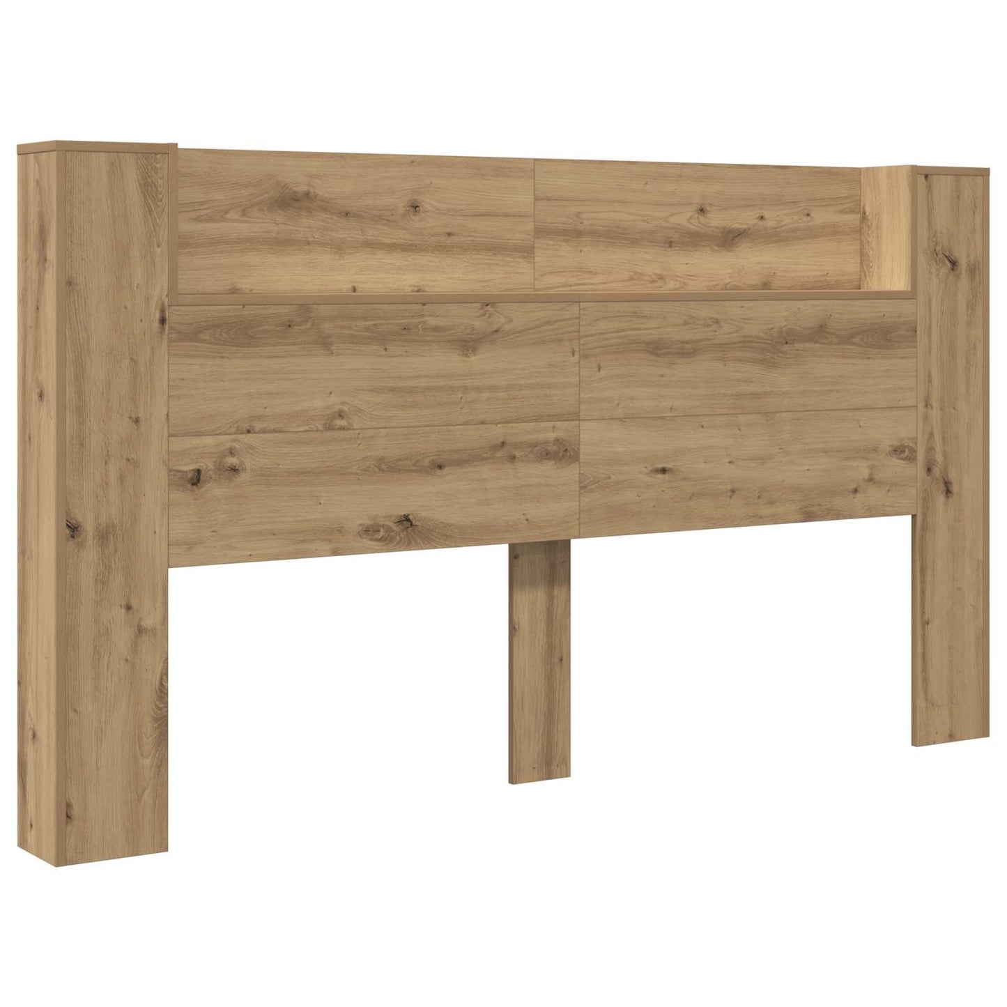 Hodegavlskap med LED Kunstnerisk Eik 180 x 16,5 x 103,5 cm