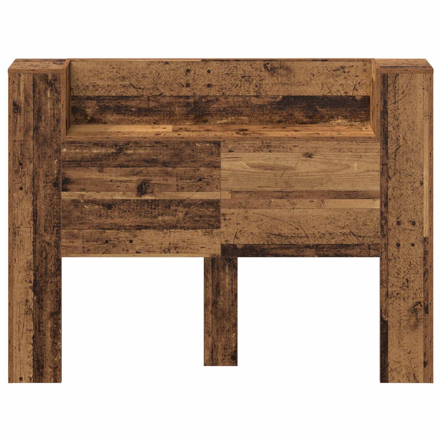 Hodegavlskap med LED Gammelt tre 140 x 16,5 x 103,5 cm vidaXL