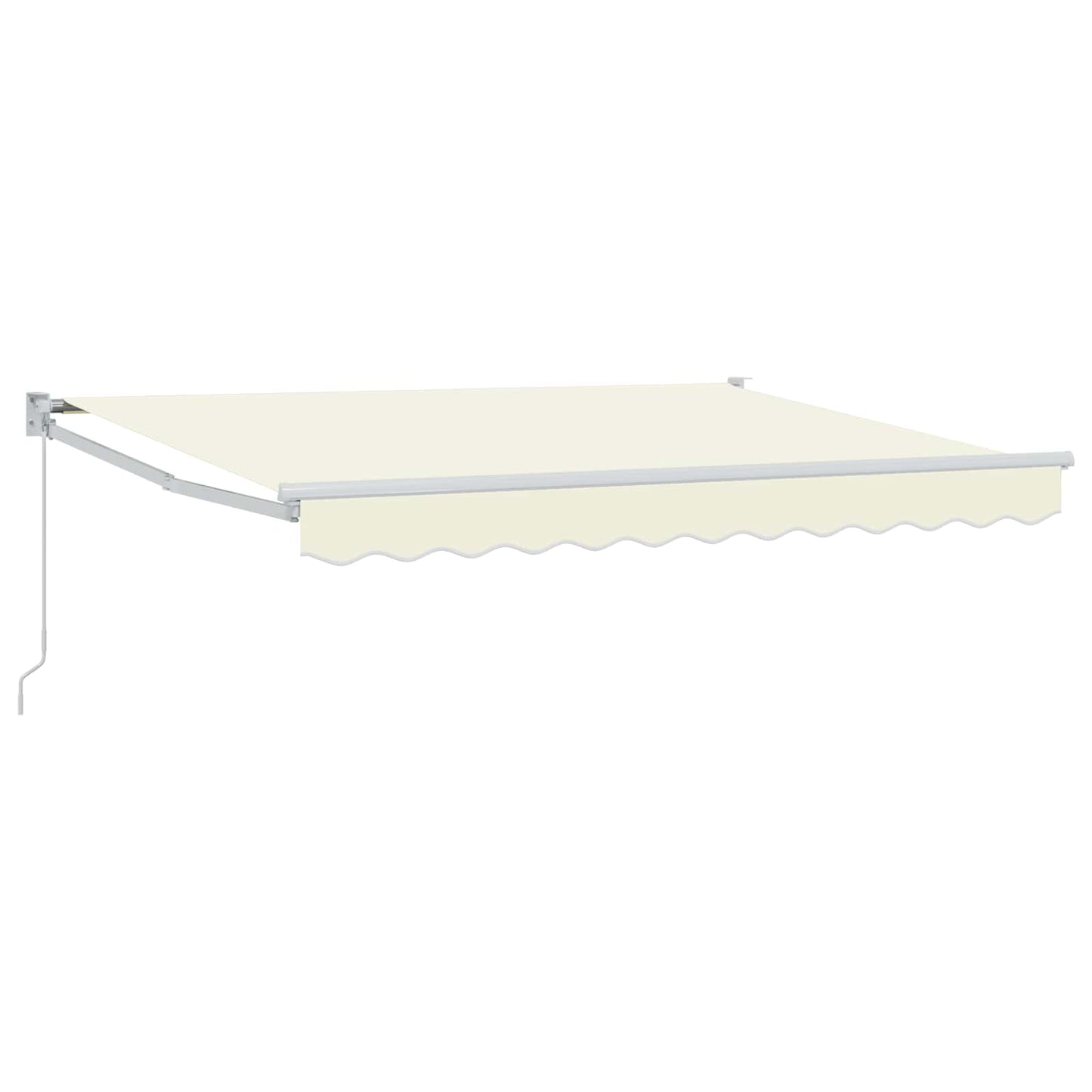 Uttrekkbar markise Krem 3,5 x 2 m 100% polyester og aluminium