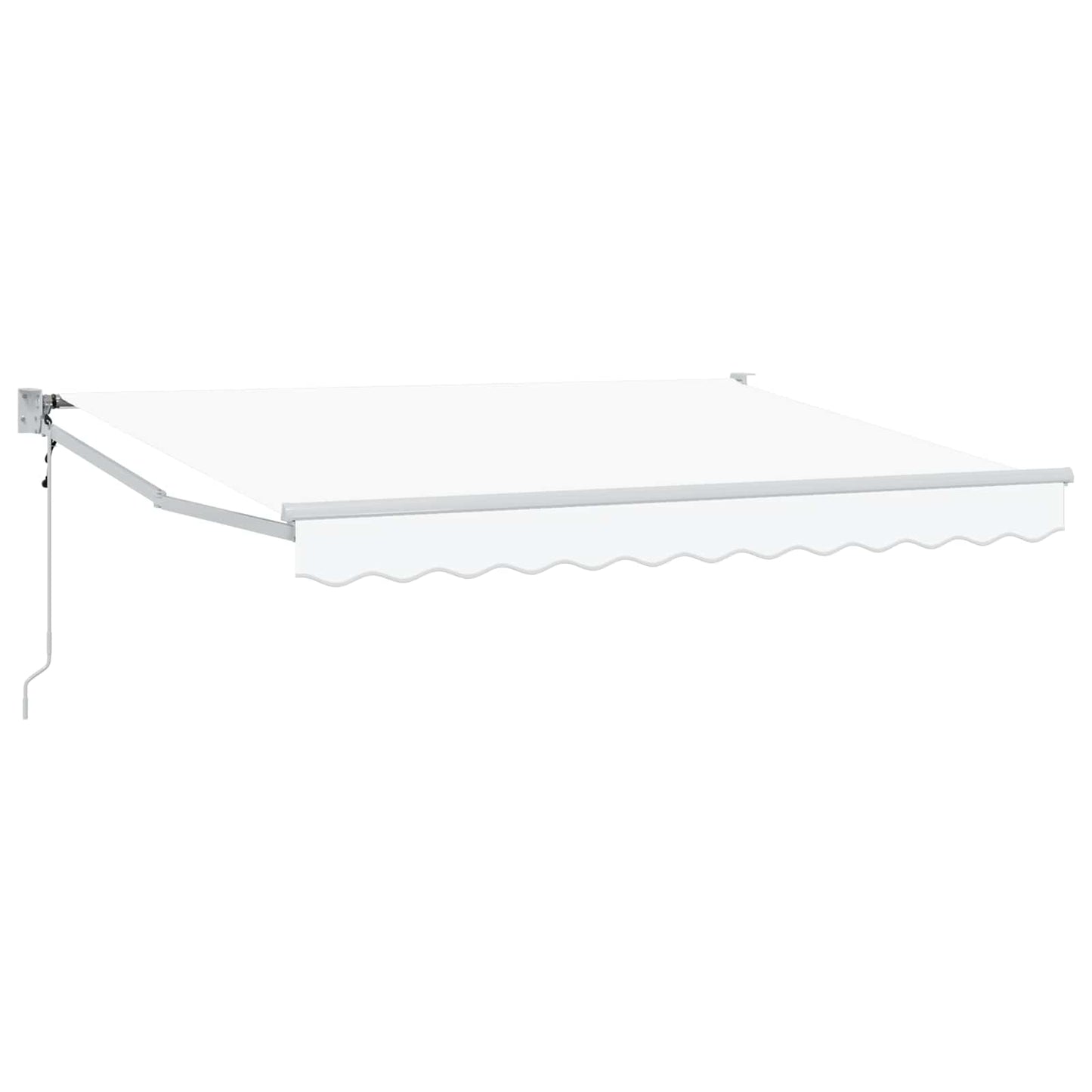 Markise Hvit 2,5 x 2 m Polyester og Metall