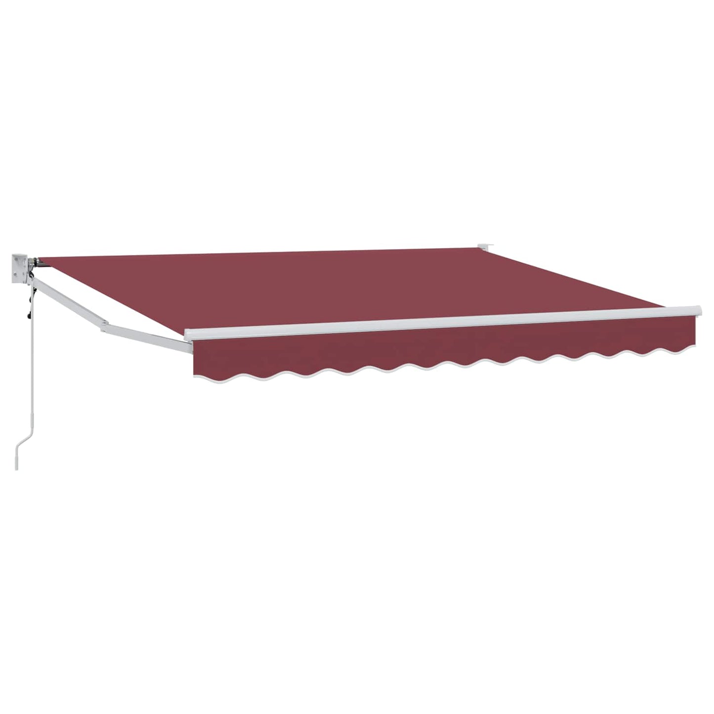 Uttrekkbar markise Burgunder 3 x 2 m Polyester og Metall