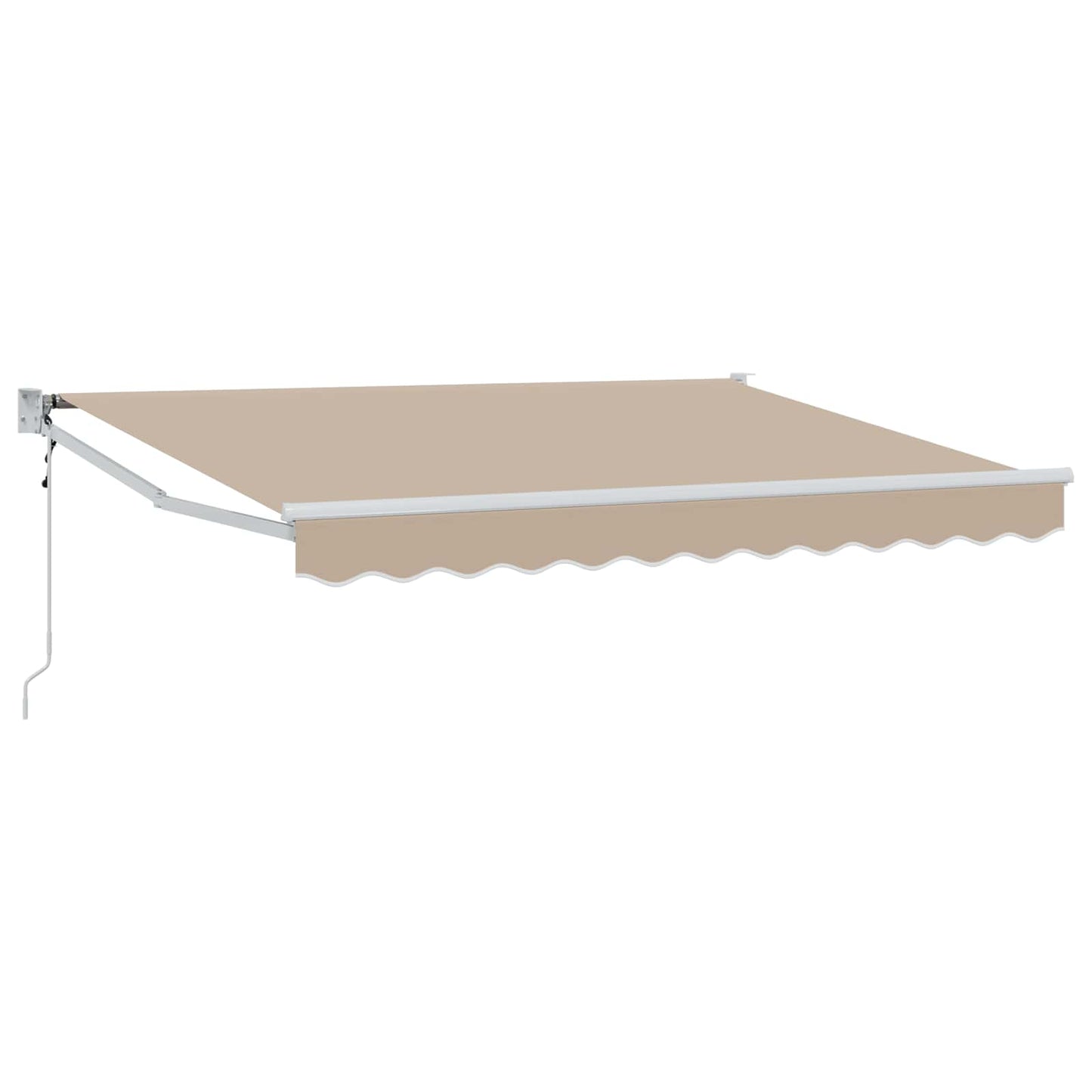 Uttrekkbar markise Beige 3,5 x 2 m Polyester og Metall