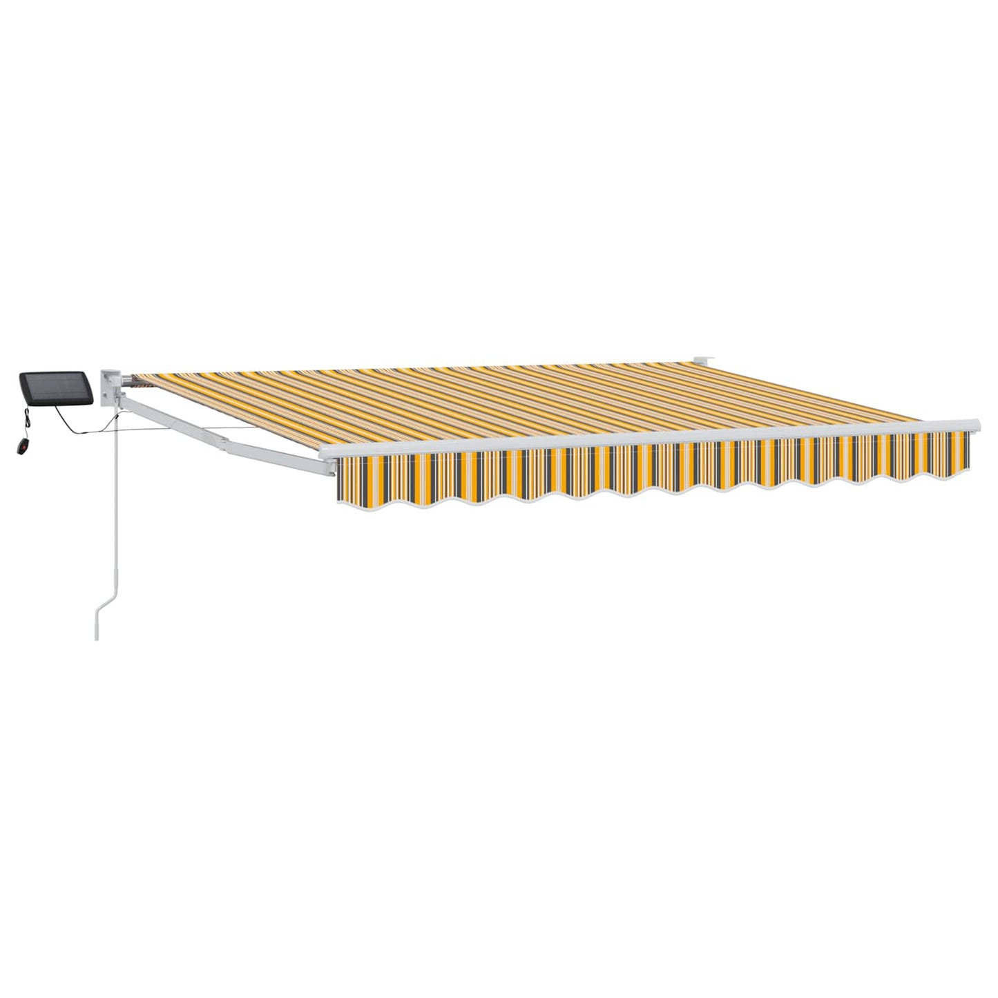 Manuell utvidbar markise med LED-lamper 3 x 2,5 m