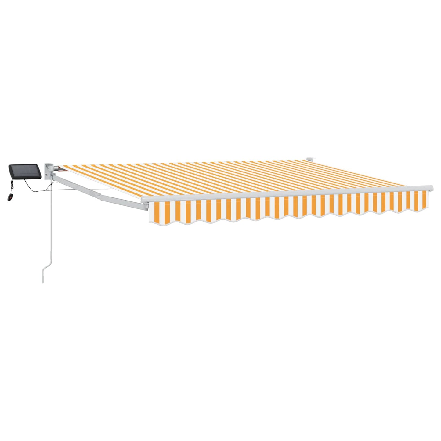 Manuell utvidbar markise med LED-lamper 3,5 x 2,5 m