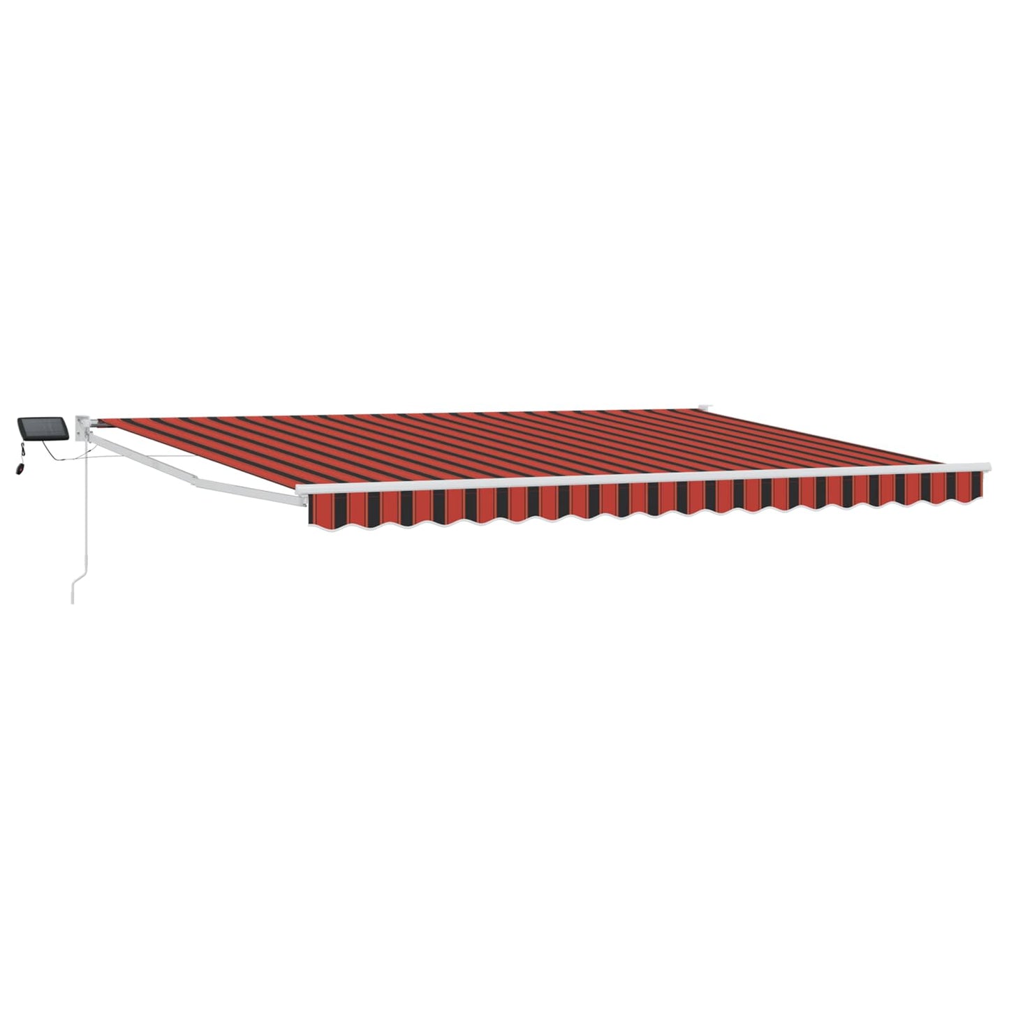 Manuell utvidbar markise med LED-lamper 4 × 3 m