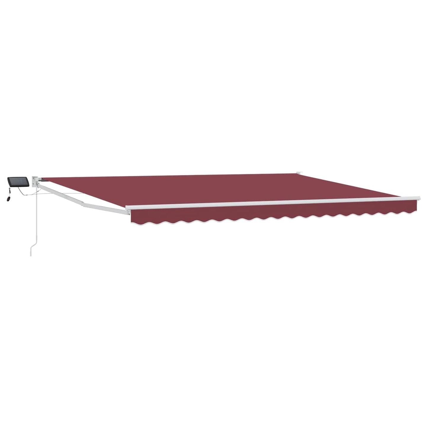 Manuell utvidbar markise med LED-lamper 4,5 × 3 m
