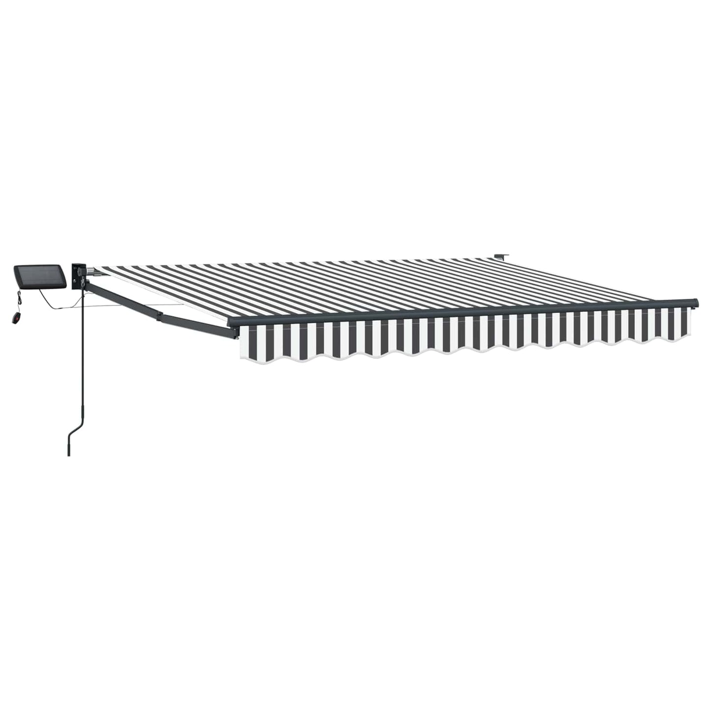 Manuell utvidbar markise med LED-lamper 2,5 x 2 m