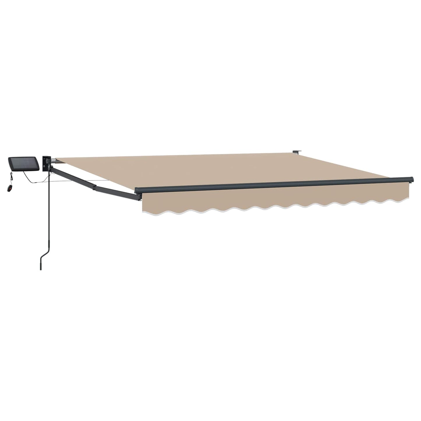 Manuell utvidbar markise med LED-lamper 3,5 x 2 m