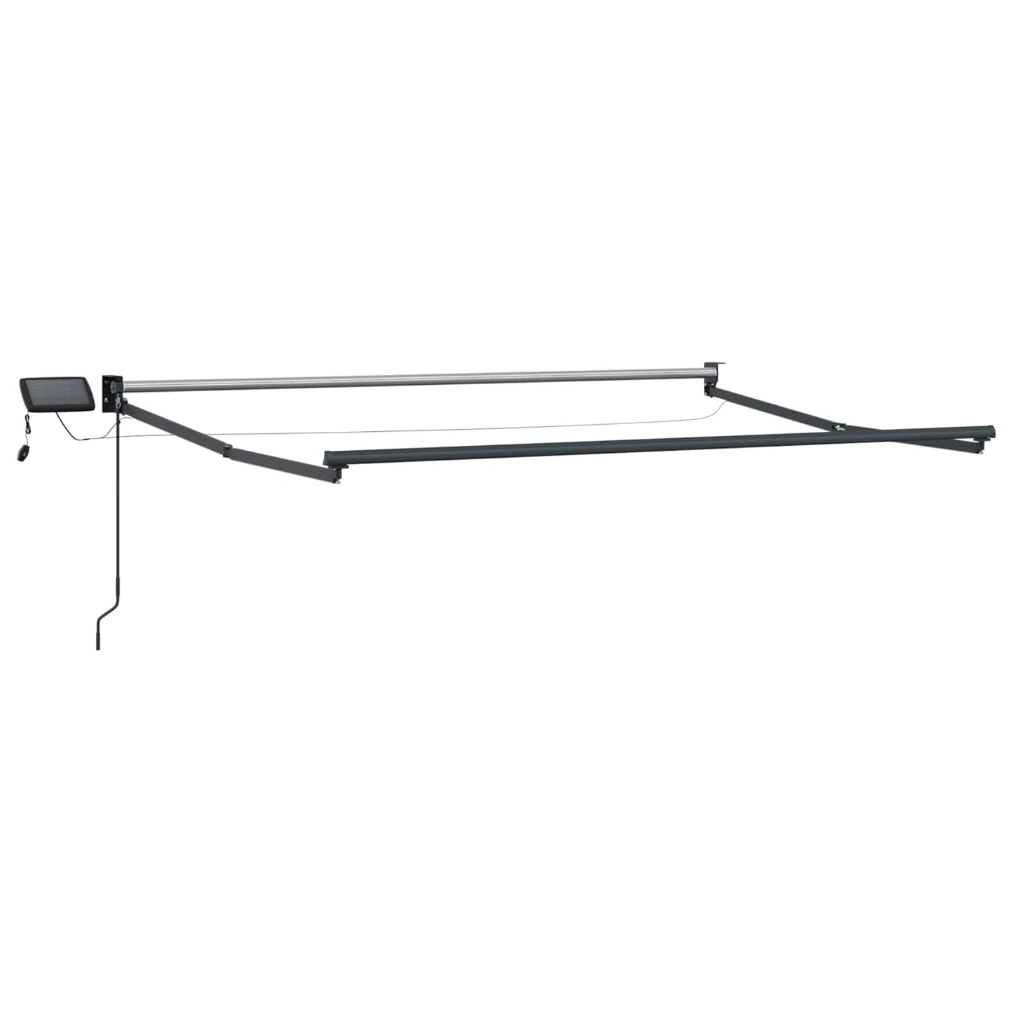 Manuell utvidbar markise med LED-lamper 3,5 x 2 m