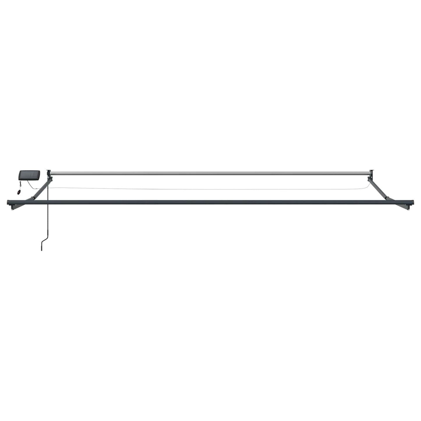 Manuell utvidbar markise med LED-lamper 4 x 2 m