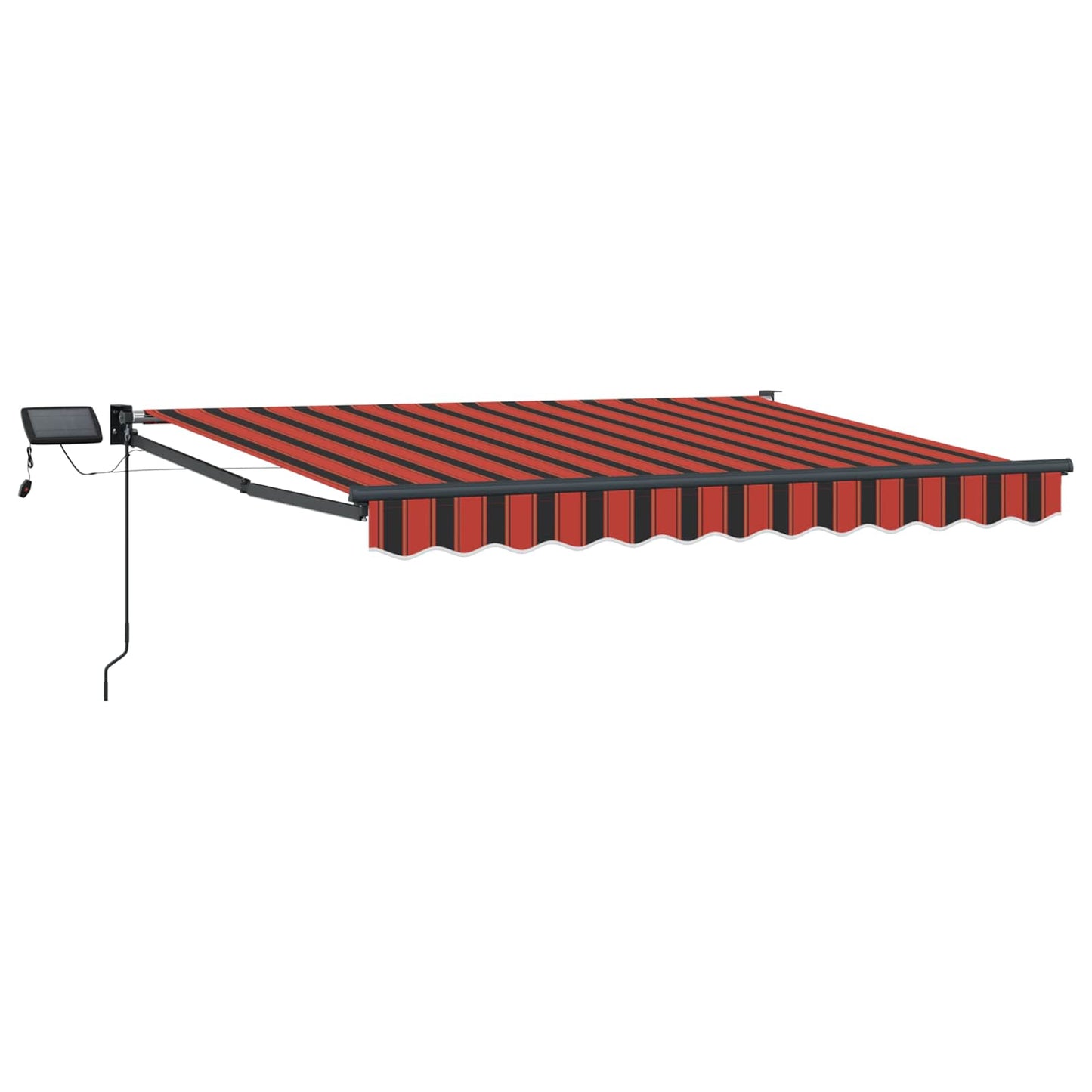Manuell utvidbar markise med LED-lamper 3 x 2,5 m