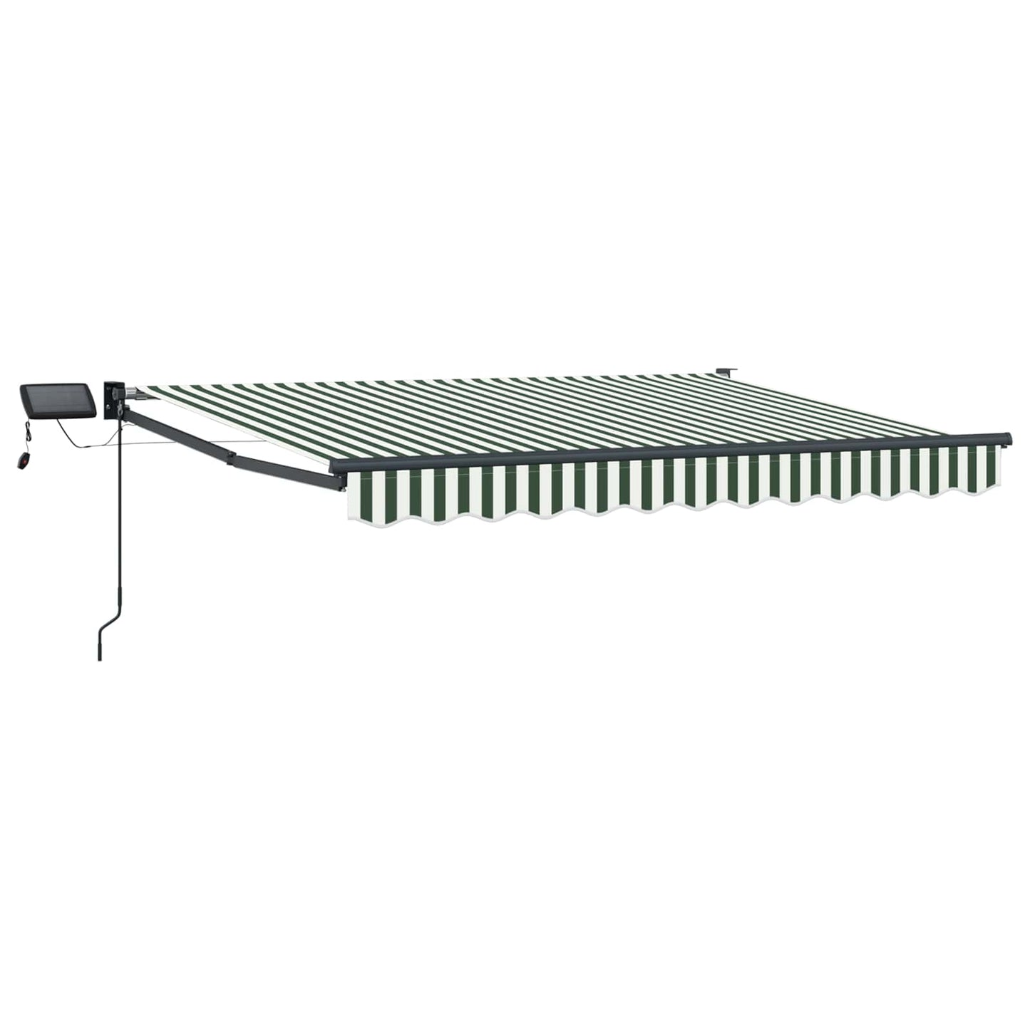 Manuell utvidbar markise med LED-lamper 3 x 2,5 m