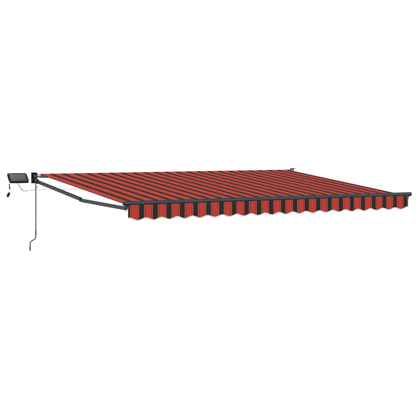 Manuell utvidbar markise med LED-lamper 4 × 3 m