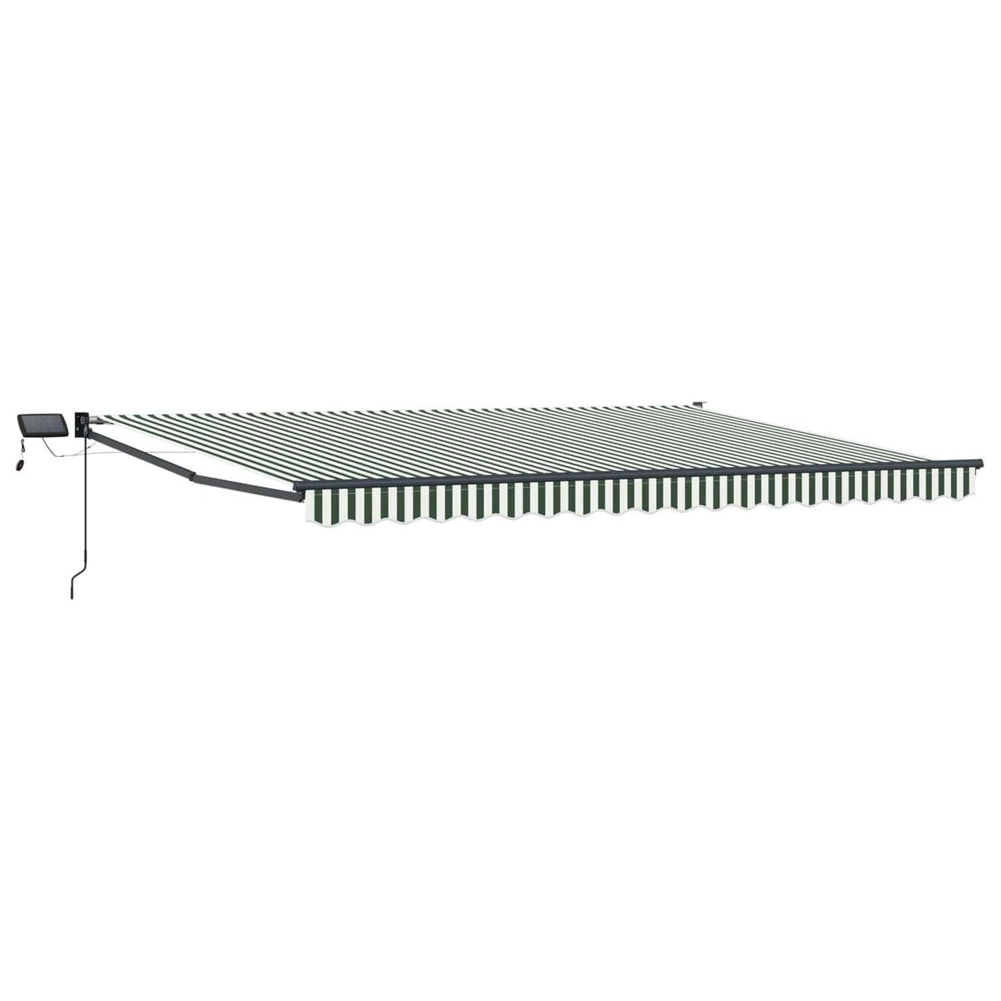 Manuell utvidbar markise med LED-lamper 4 × 3 m