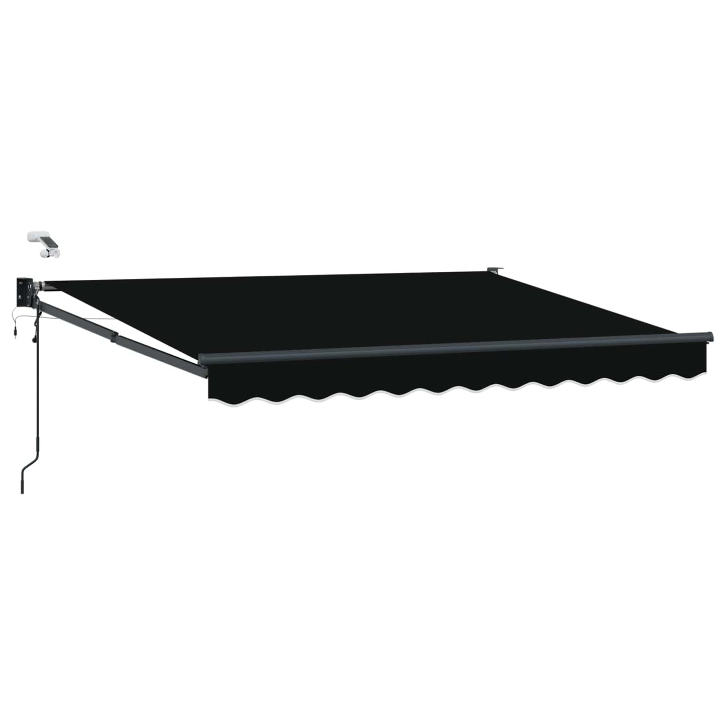 Elektrisk Utrekkbar Markise Svart 3 x 2,5 m