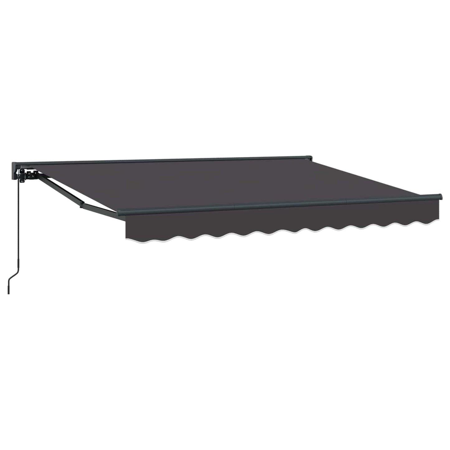 Manuell utskiftbar markise Antrasitt 3,5 x 2 m