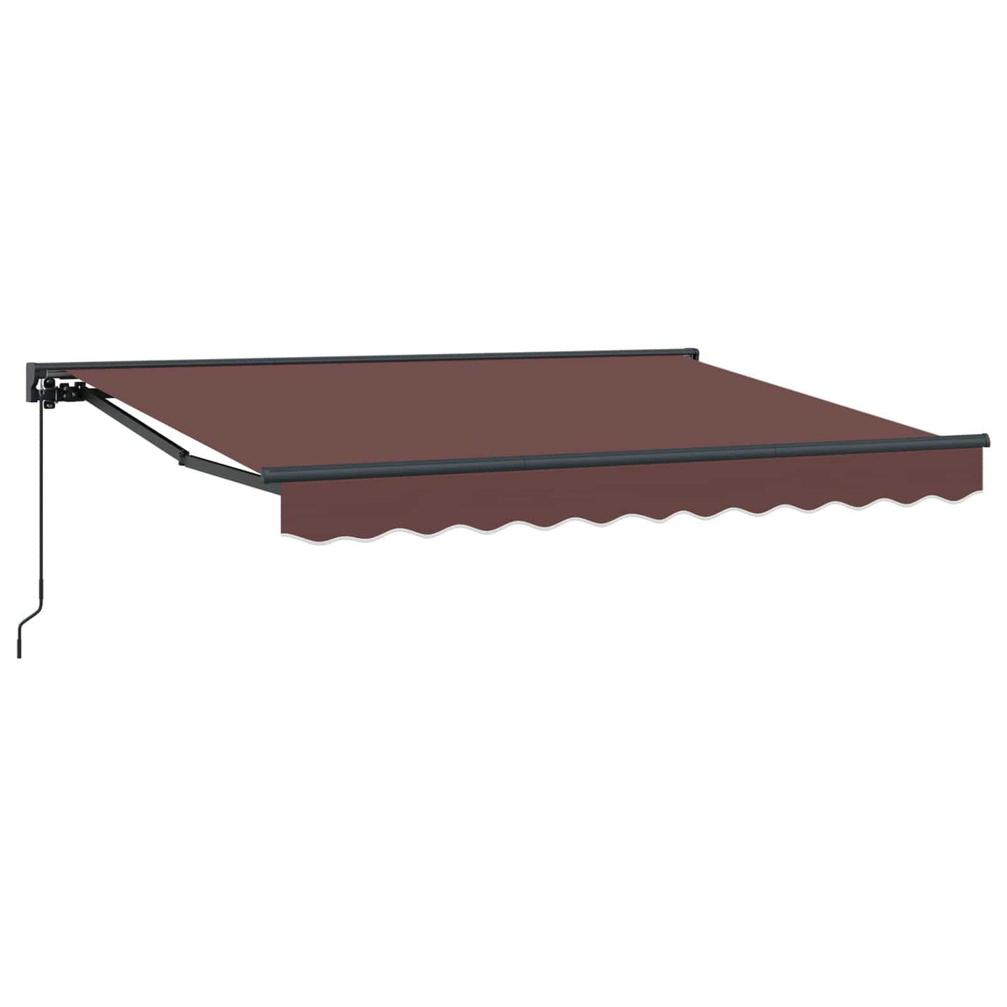 Manuell utskiftbar markise Brun 3,5 x 2 m