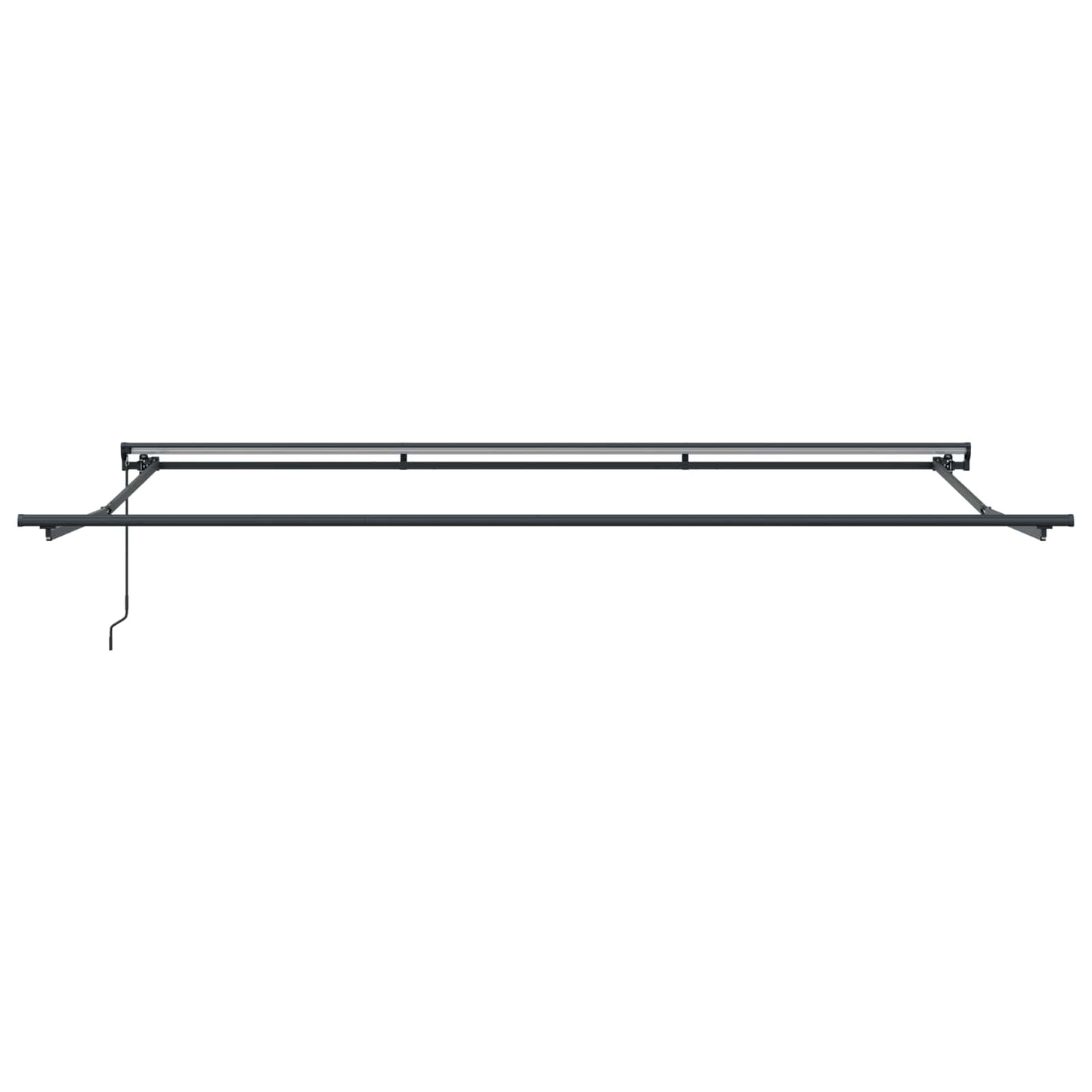 Manuell utskiftbar markise Burgunder 4 × 3,5 m