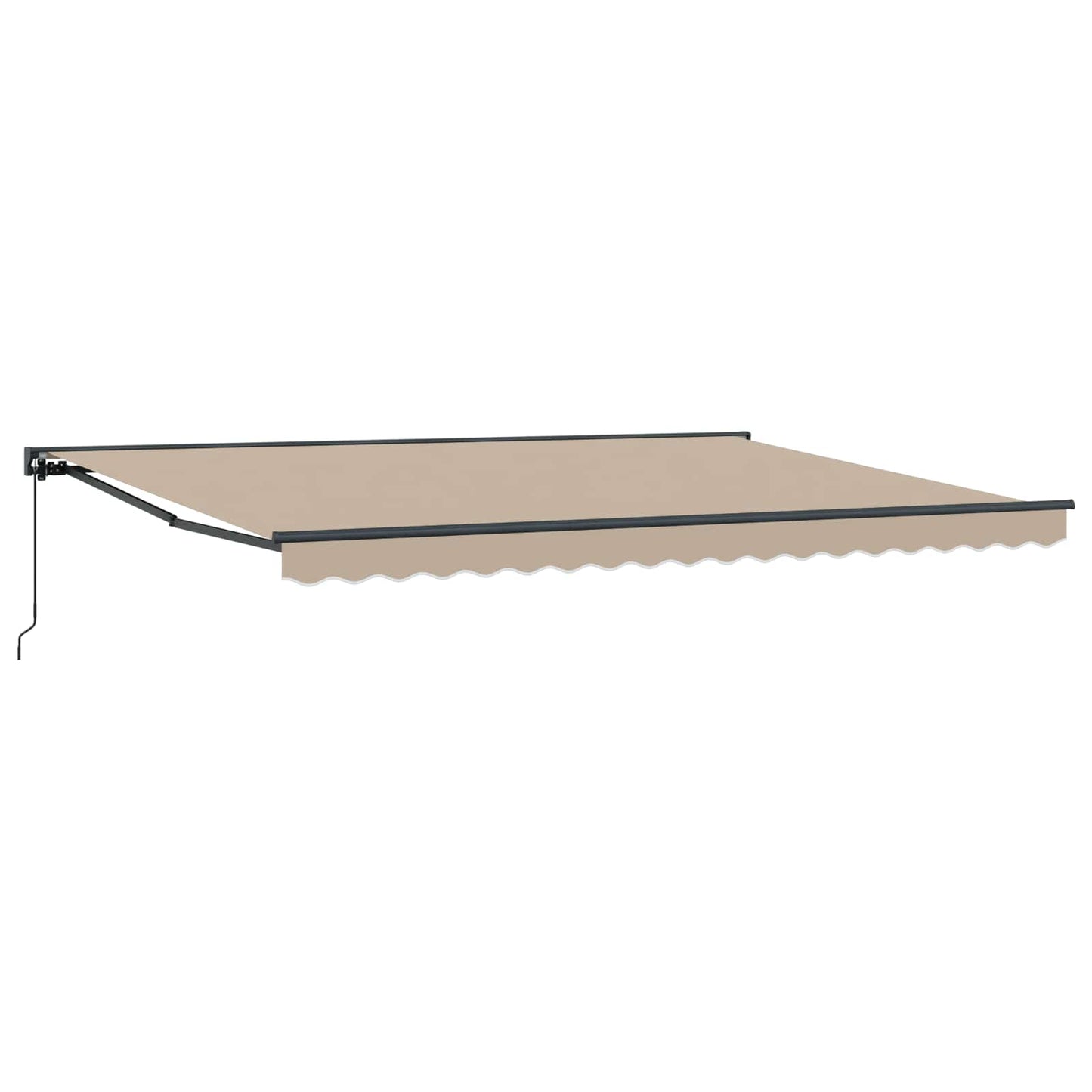Manuell utskiftbar markise Beige 4,5 × 3,5 m