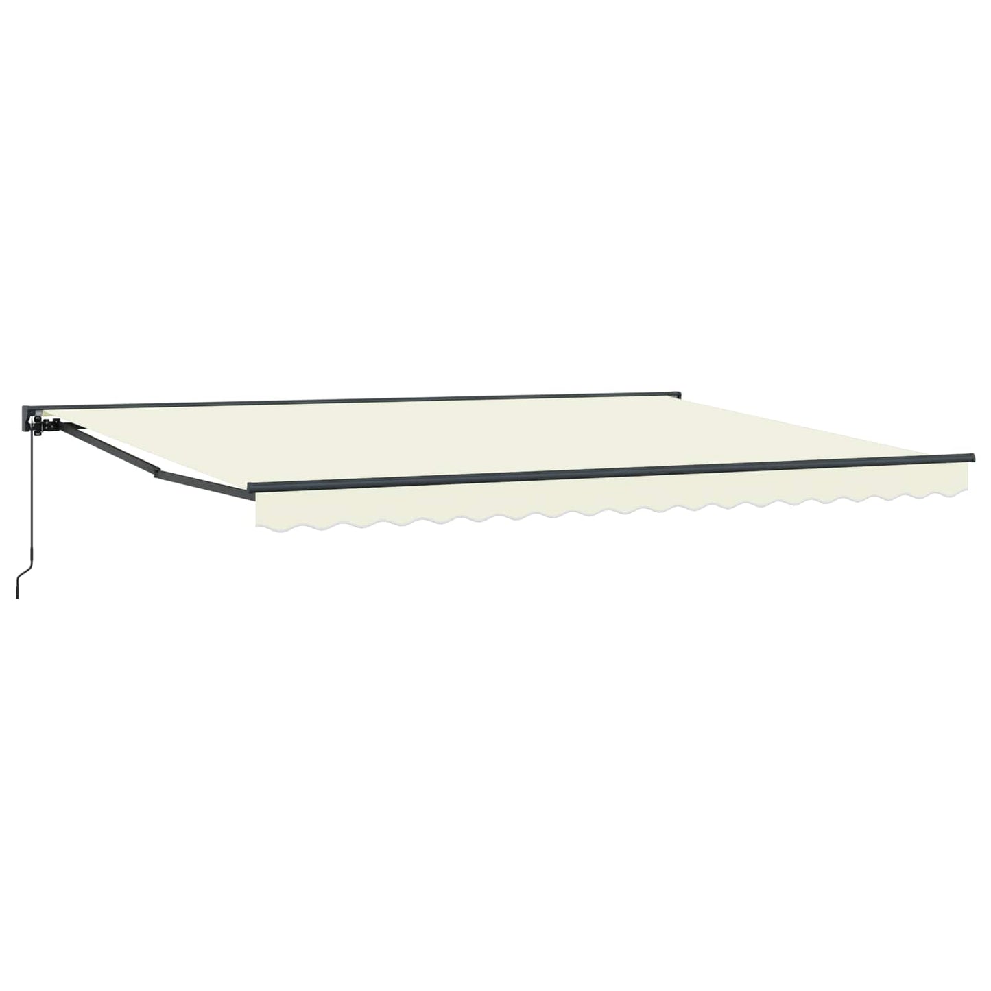 Manuell utskiftbar markise Krem 5 × 3,5 m