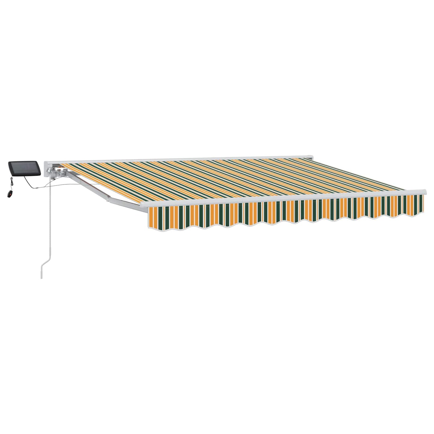 Manuell markiseramme med LEDs Grønn, Gul, Hvit 3 x 2,5 m