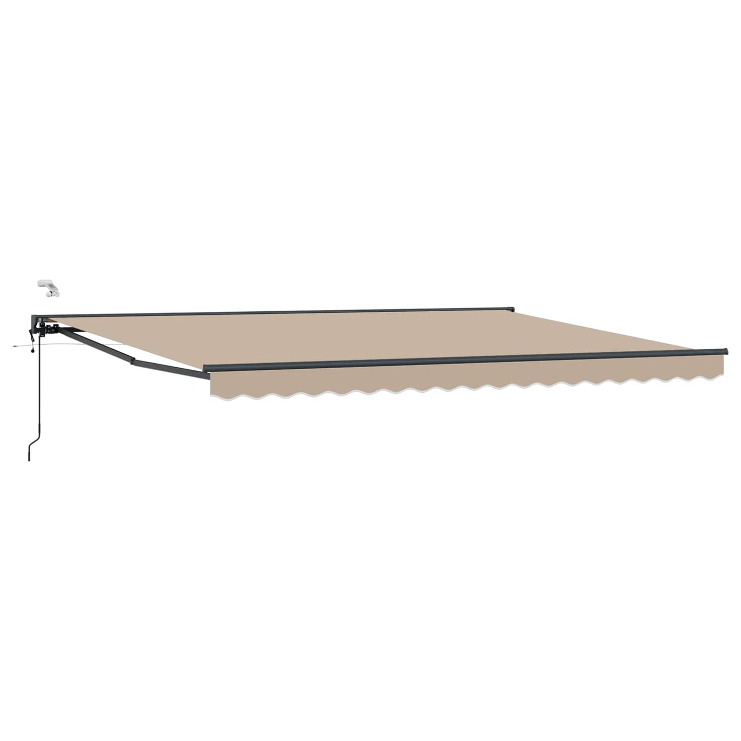 Elektrisk Utrekkbar Markise Beige og Antrasitt 4,5 × 3,5 m