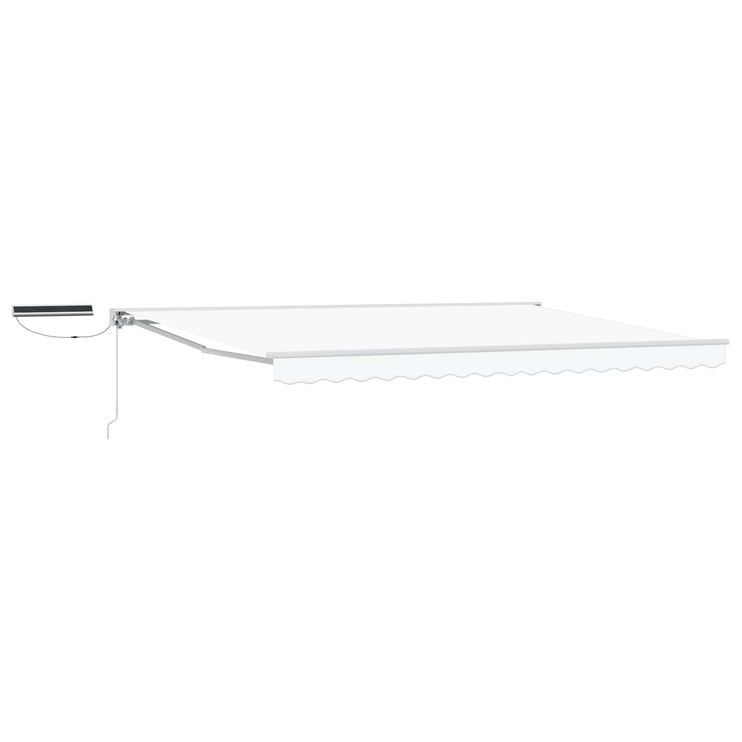 Elektrisk Utrekkbar Markise Hvit 5 × 3,5 m