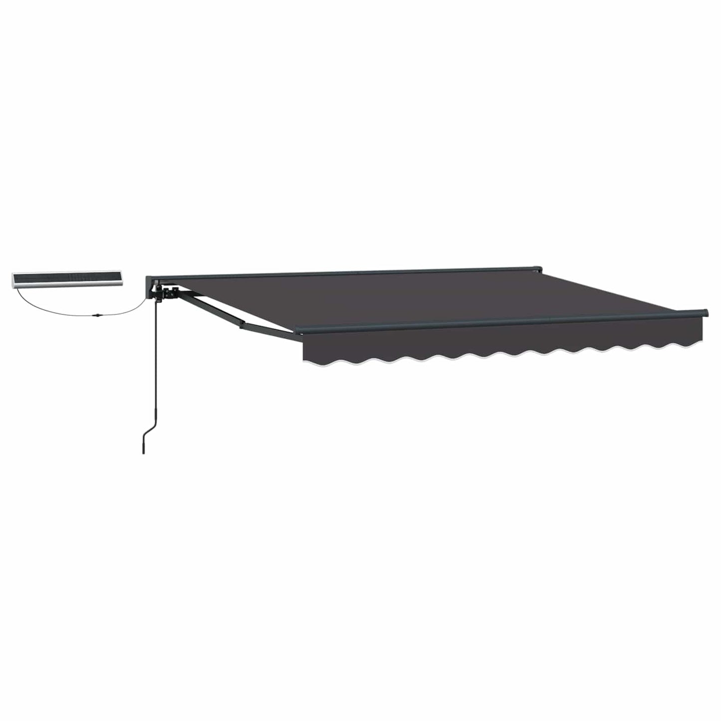 Elektrisk Utrekkbar Markise Anthracite og grå 3,5 x 2,5 m