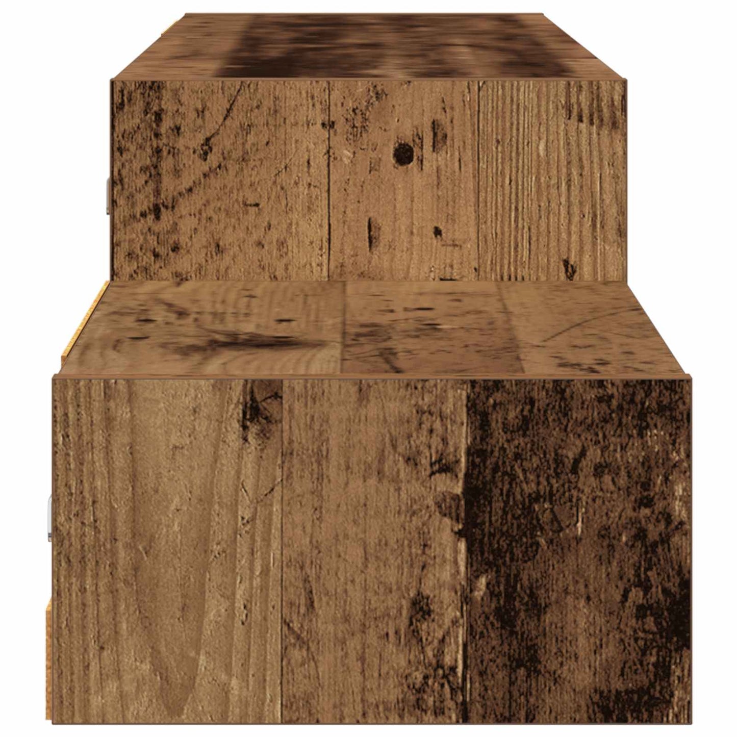 Vegghengt TV-skap Veggmontert Gammelt tre 150 x 28 x 26 cm