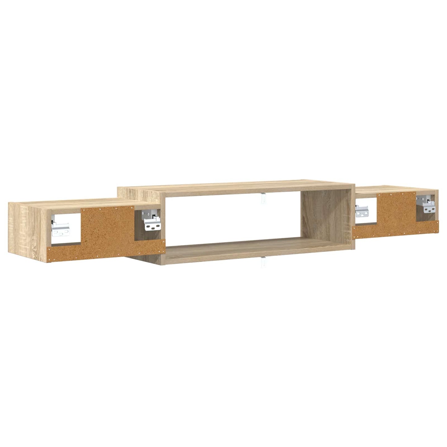 Vegghengt TV-skap Veggmontert Sonoma eik 140 x 28 x 21 cm
