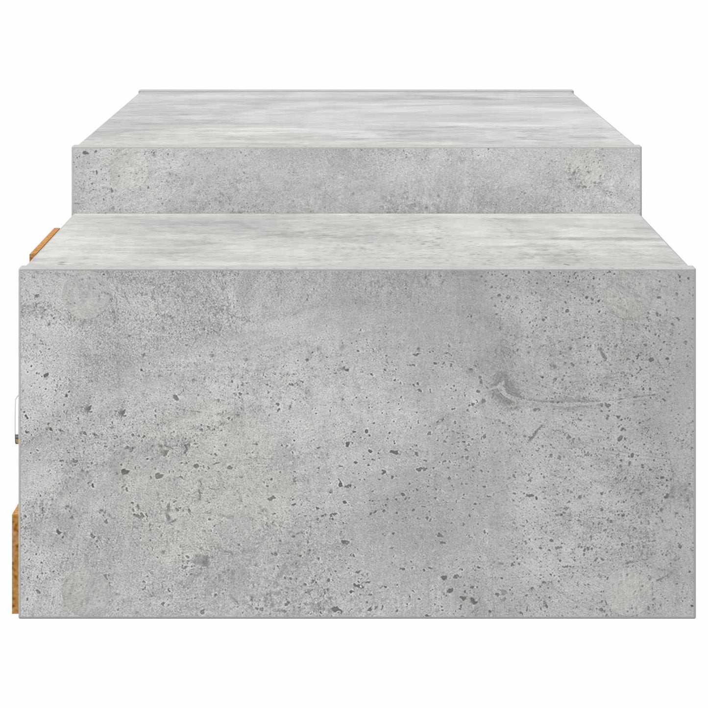 Vegghengt TV-skap Veggmontert Betonggrå 140 x 28 x 21 cm