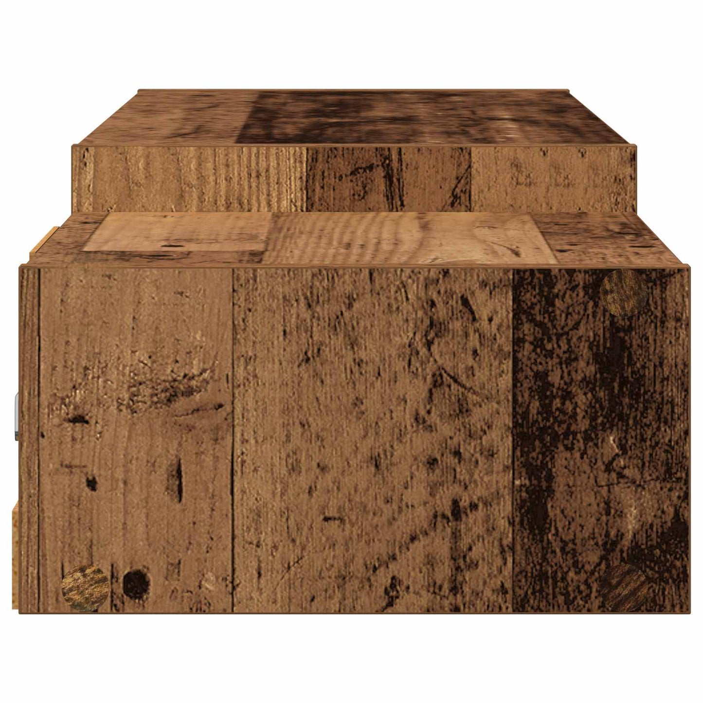 Vegghengt TV-skap Veggmontert Gammelt tre 140 x 28 x 21 cm