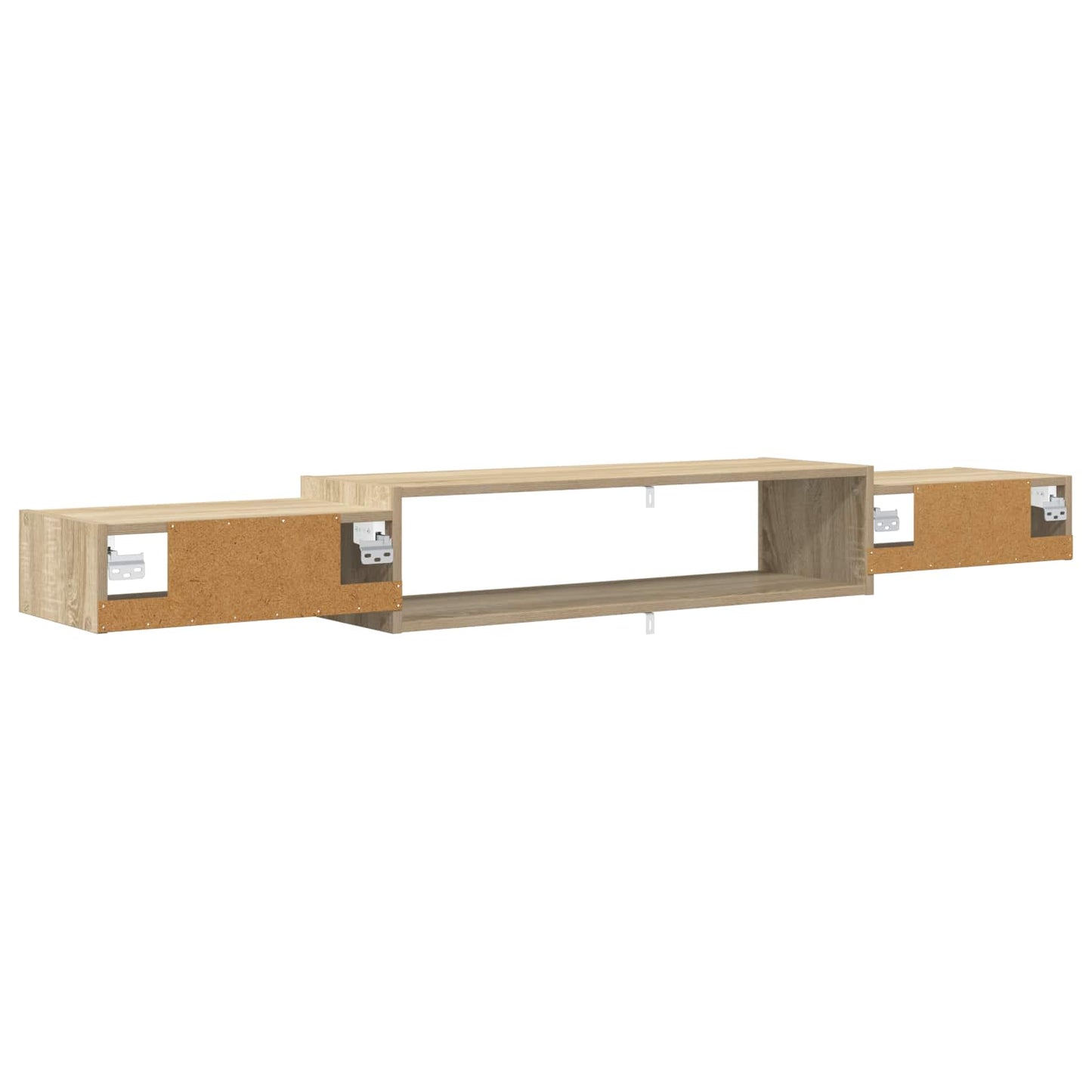 Vegghengt TV-skap Veggmontert Sonoma eik 180 x 28 x 21 cm