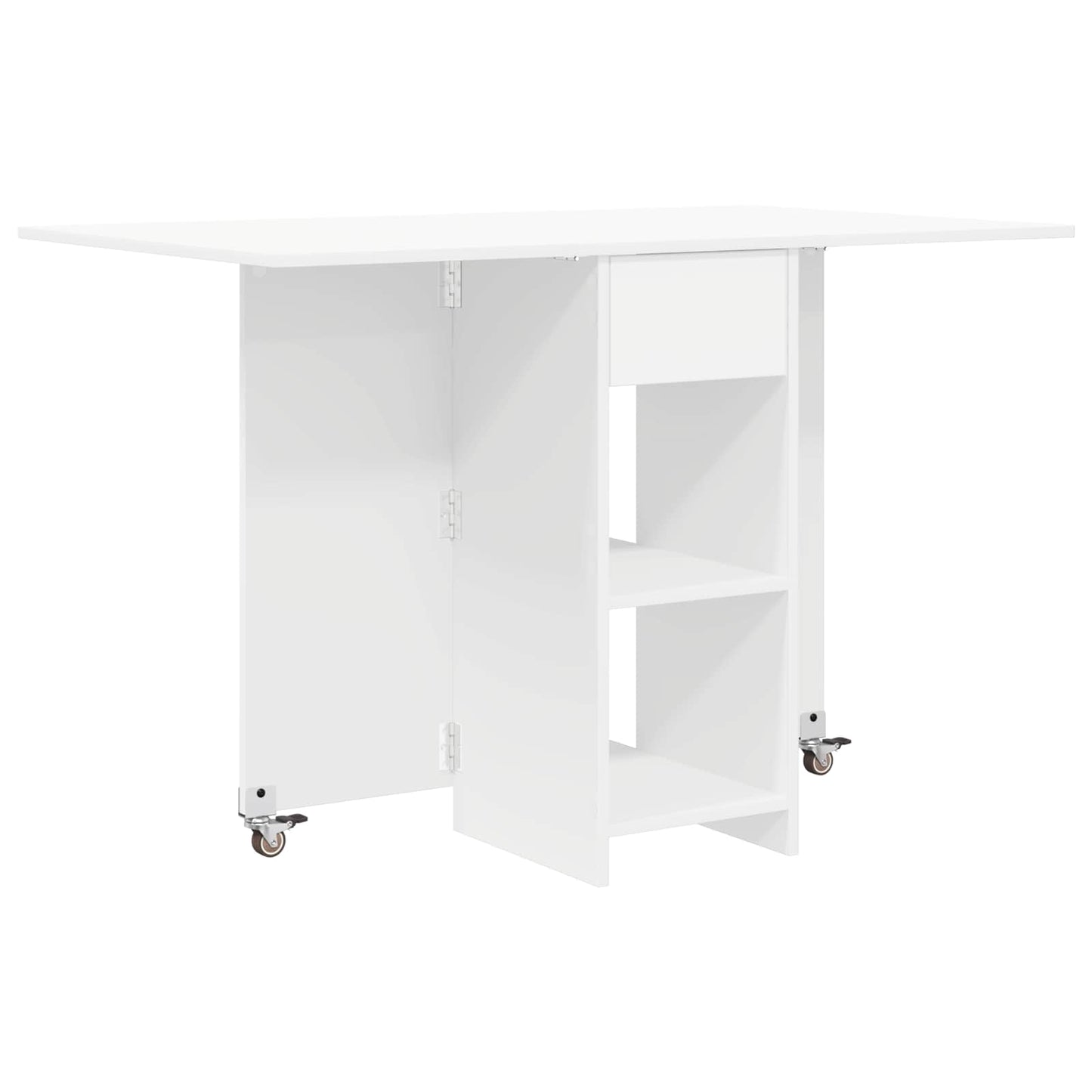 Spisebord 115 x 70 x 75 cm Konstruert tre Hvit Rektangulær