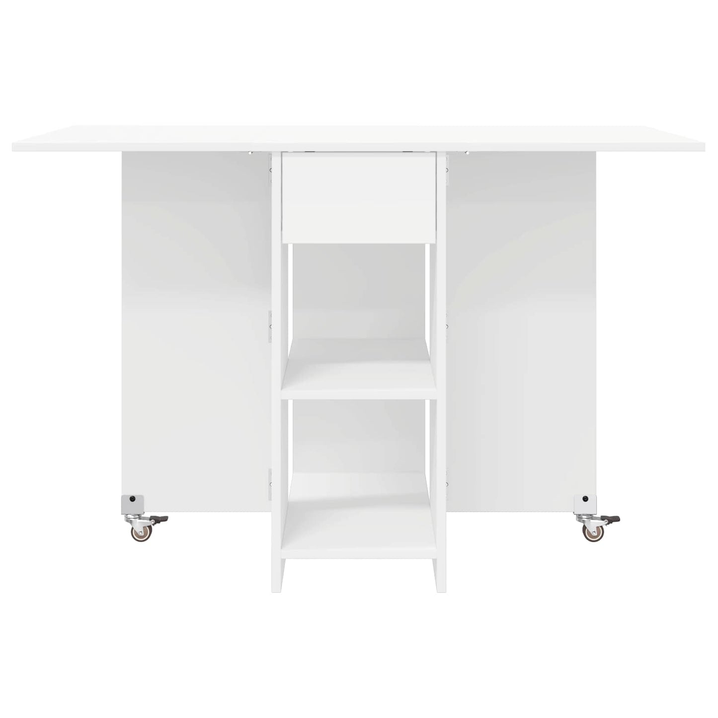 Spisebord 115 x 70 x 75 cm Konstruert tre Hvit Rektangulær