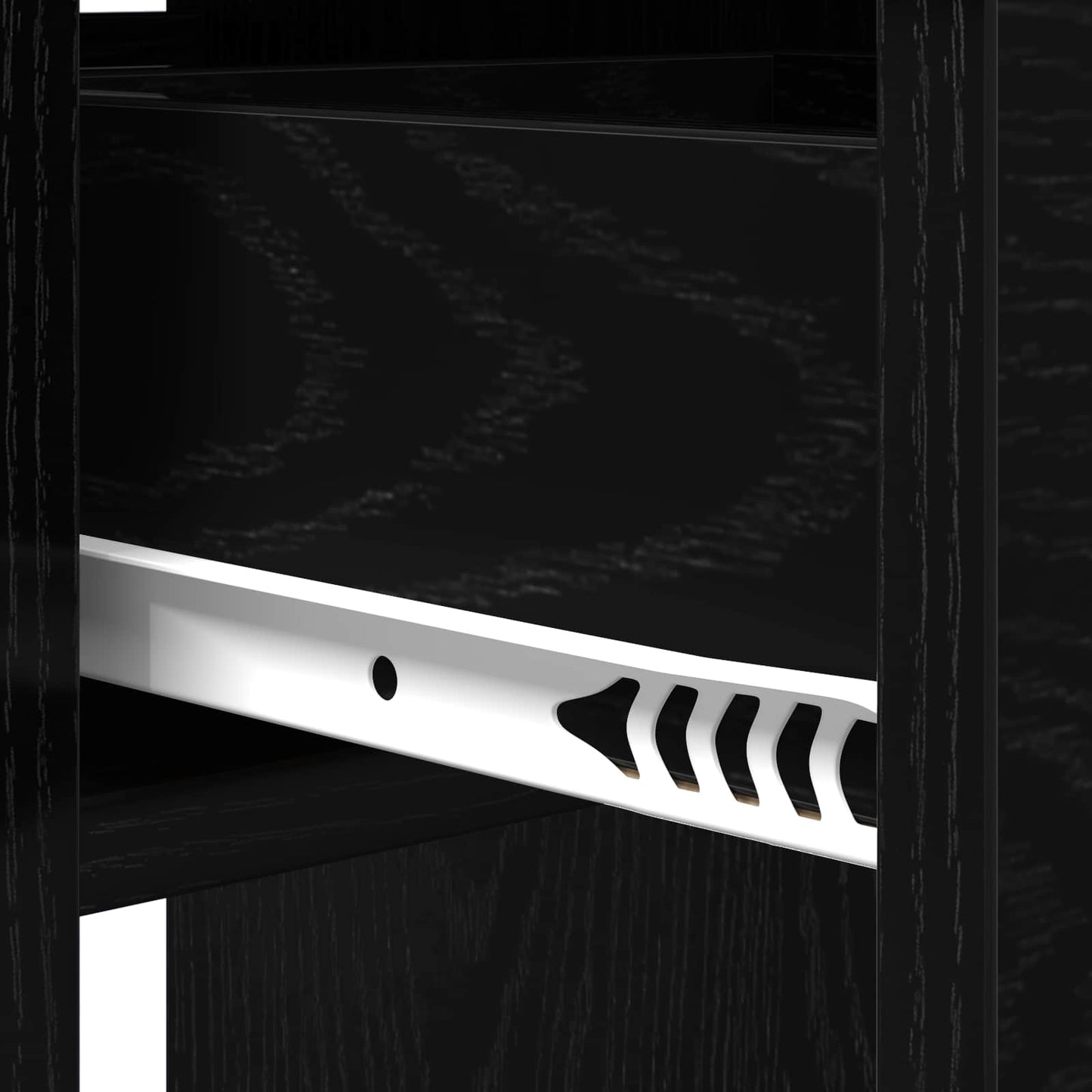 Spisebord 115 x 70 x 75 cm Konstruert tre Svart eik Rektangulær