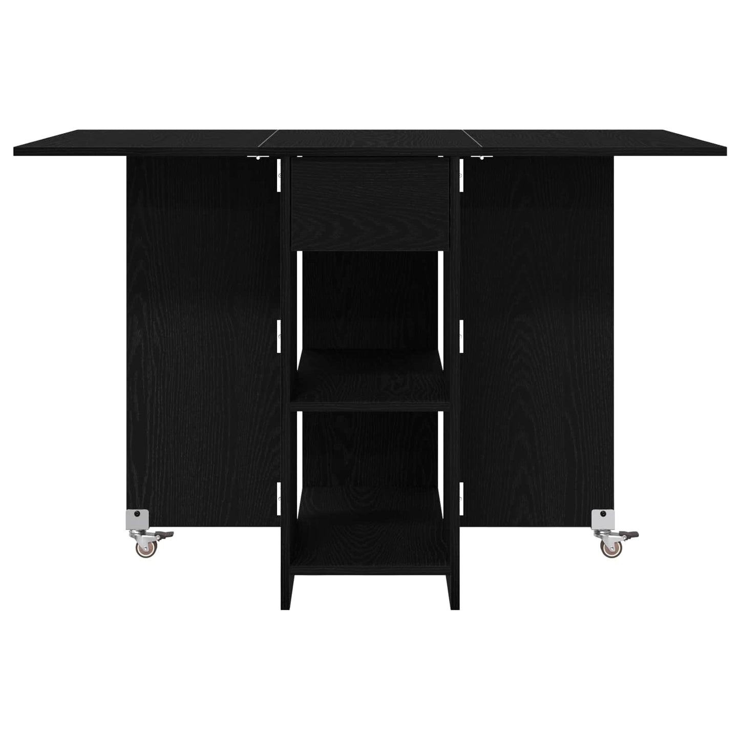 Spisebord 115 x 70 x 75 cm Konstruert tre Svart eik Rektangulær