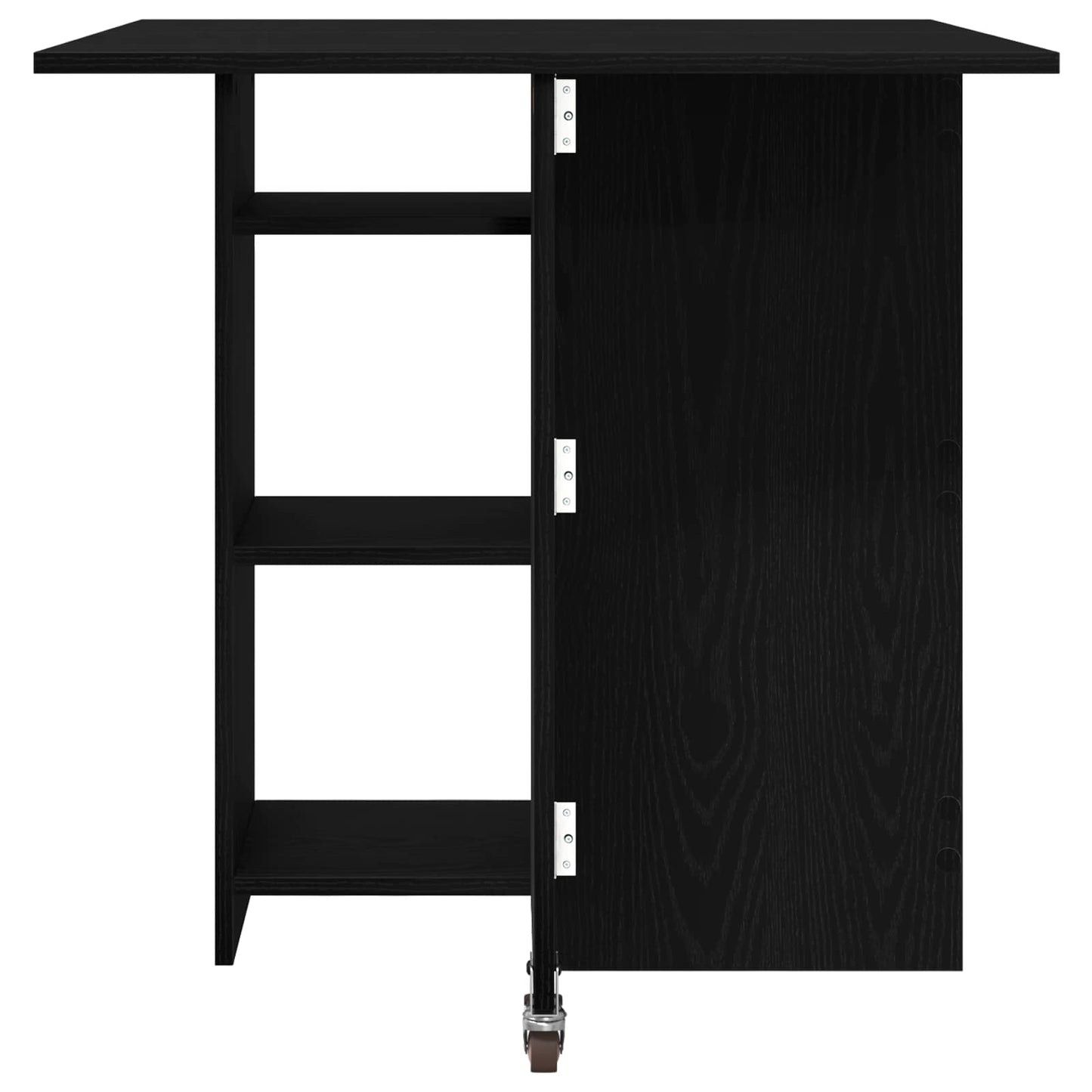 Spisebord 115 x 70 x 75 cm Konstruert tre Svart eik Rektangulær