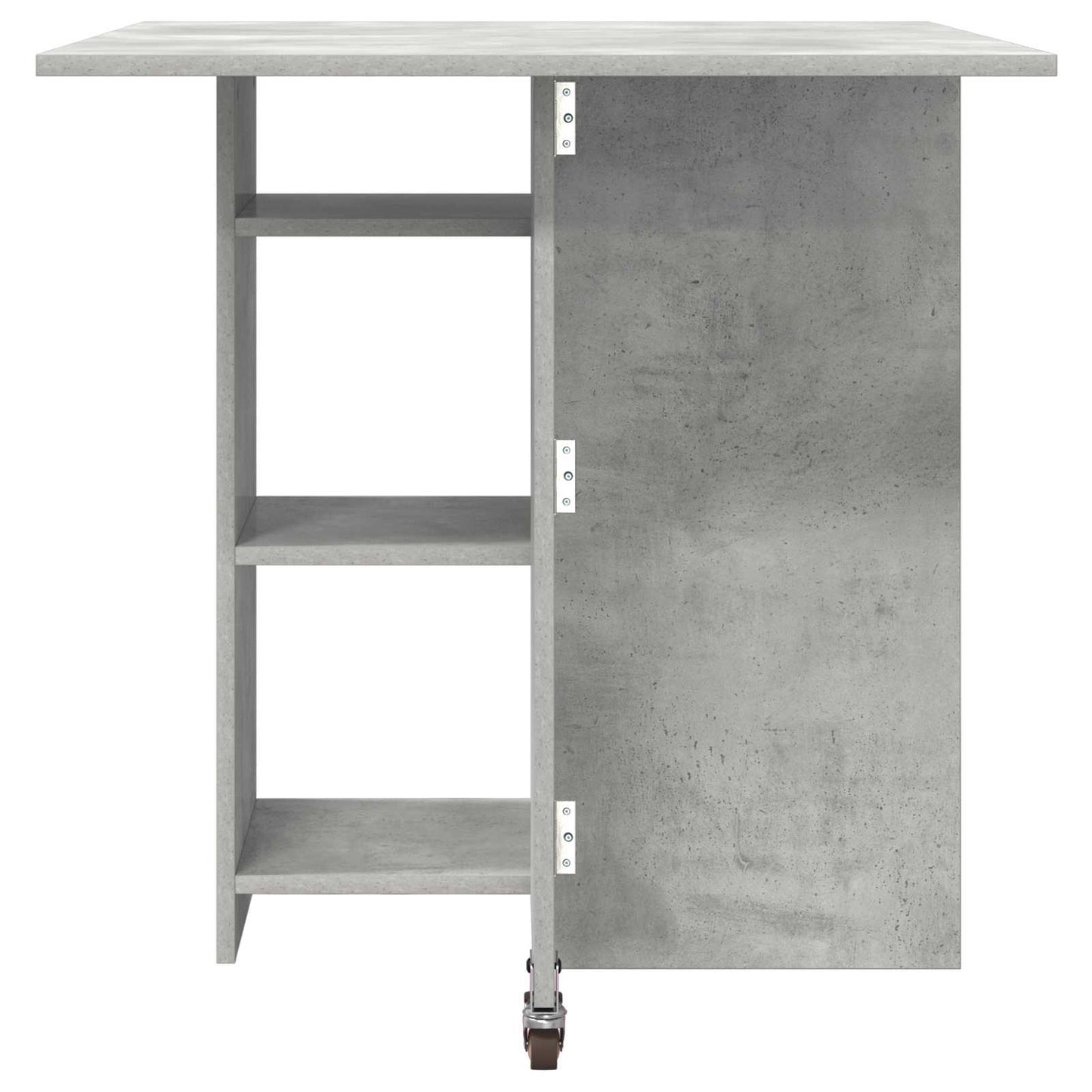 Spisebord 115 x 70 x 75 cm Konstruert tre Betonggrå Rektangulær