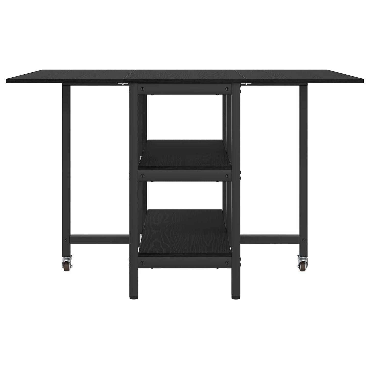 Spisebord 122 x 80 x 76,5 cm Konstruert tre Svart eik